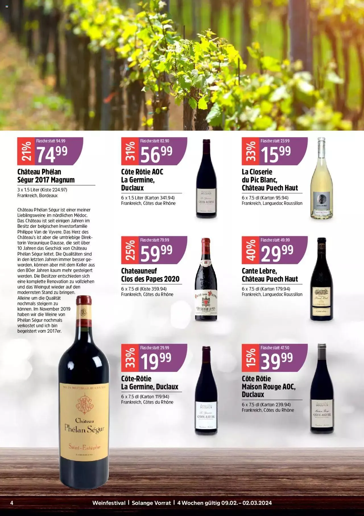 TopCC Aktionen Weinfestival von 9. Februar bis 2. März 2024 - Prospekt seite  4