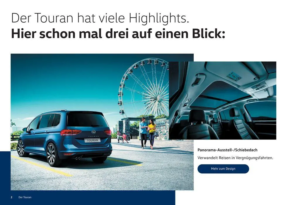 Der Neue Touran von 16. Januar bis 31. Dezember 2024 - Prospekt seite  2