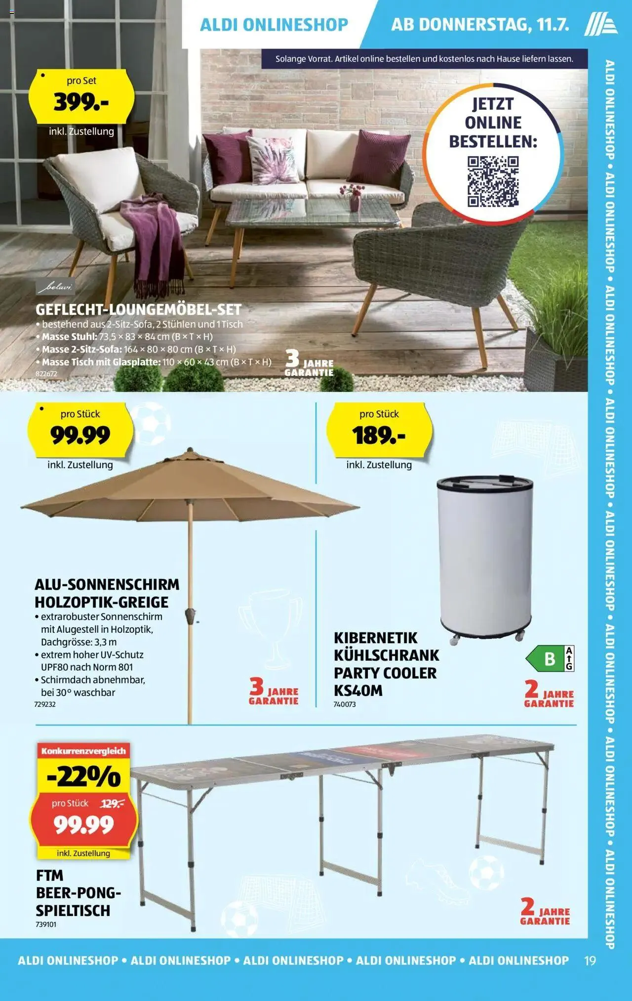 Aldi Aktionen von 11. Juli bis 17. Juli 2024 - Prospekt seite  19