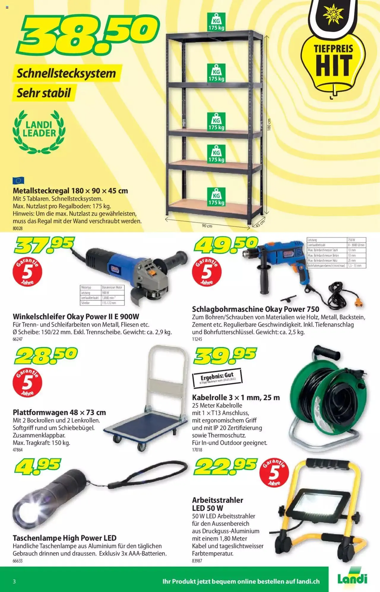 Landi - Aktueller Prospekt von 2. Januar bis 31. Dezember 2023 - Prospekt seite  3