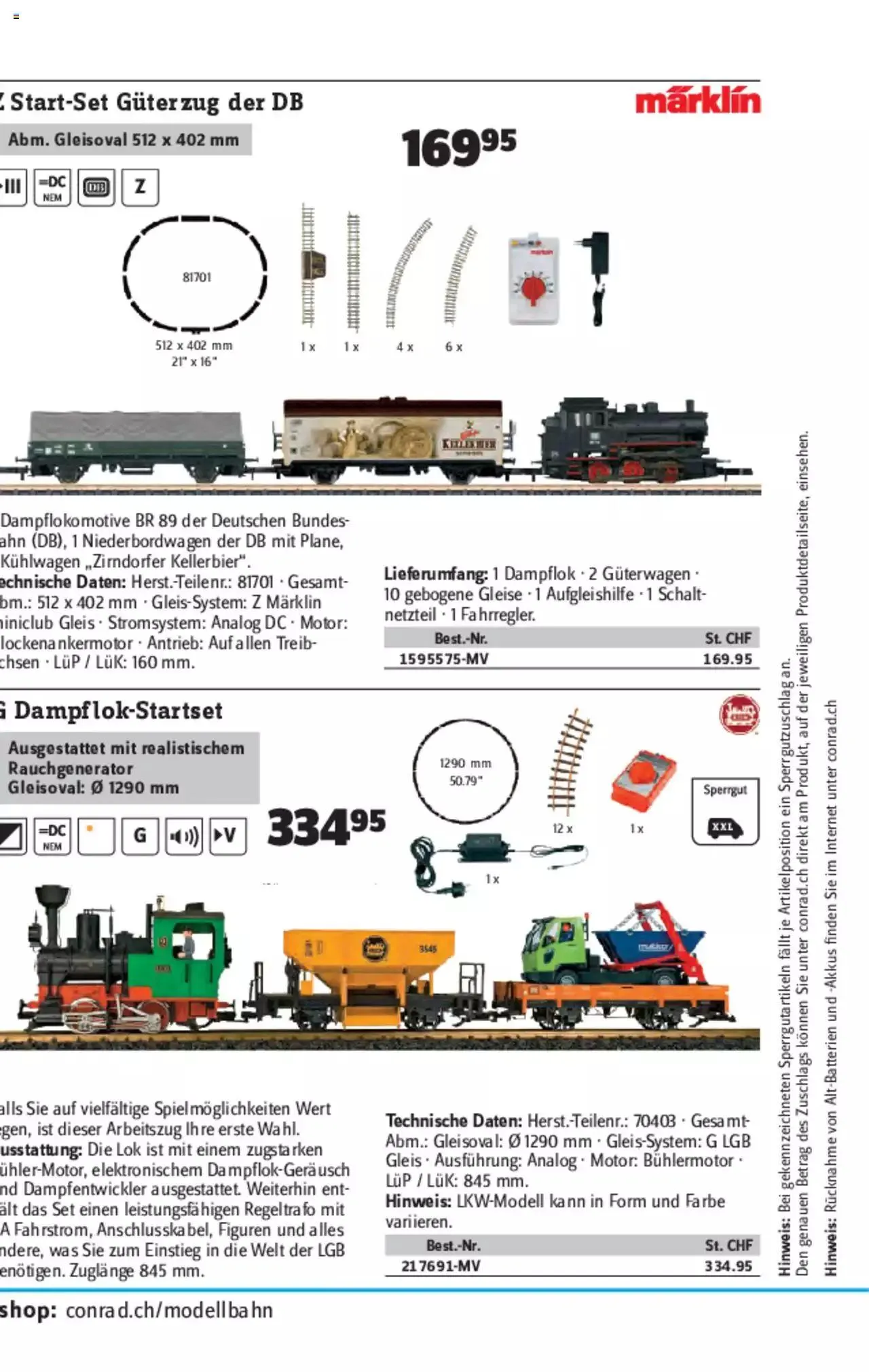 Conrad - Modellbahn Katalog 2022/23 von 5. September bis 31. Dezember 2023 - Prospekt seite  132