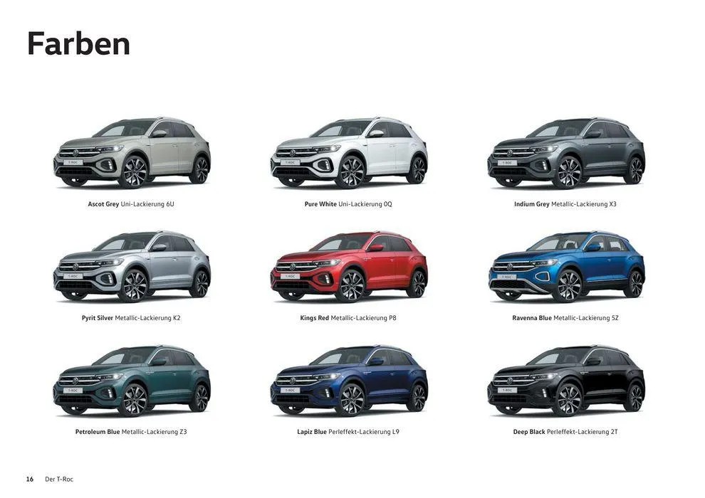 Der T-Roc von 16. Januar bis 31. Dezember 2024 - Prospekt seite  16