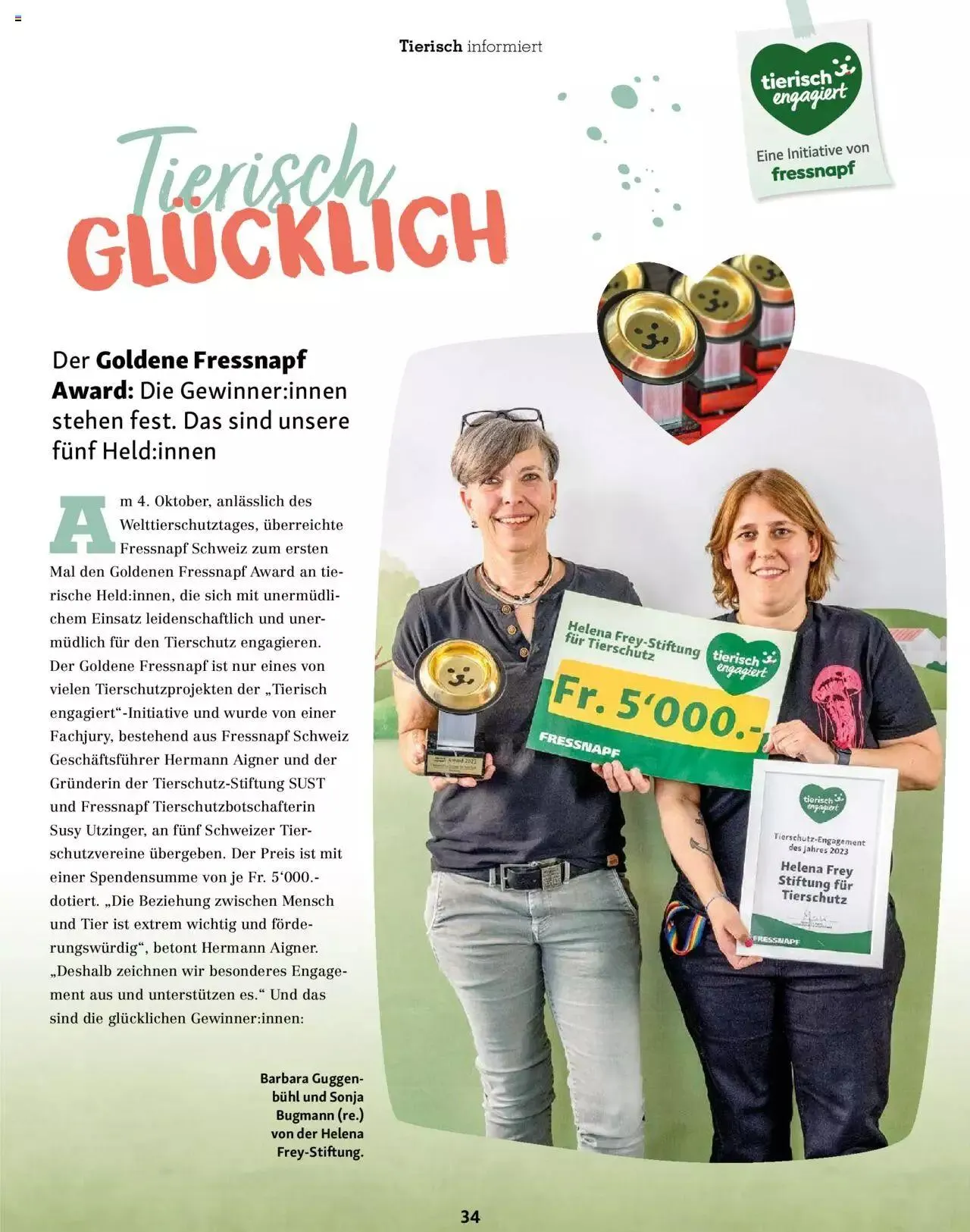 Fressnapf Magazin von 1. November bis 31. Dezember 2023 - Prospekt seite 34