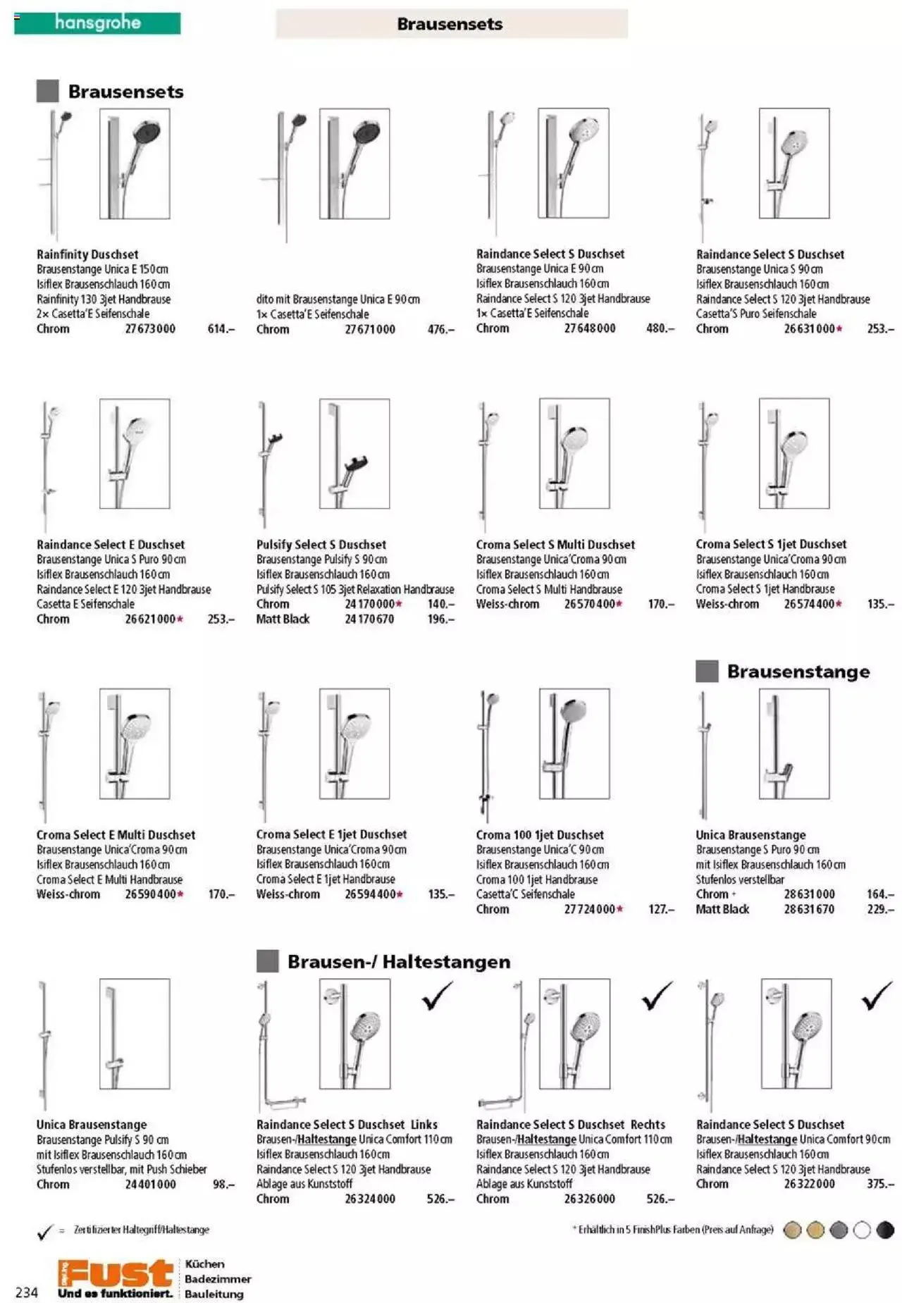 Fust Badezimmermagazin von 17. April bis 31. Dezember 2023 - Prospekt seite  234