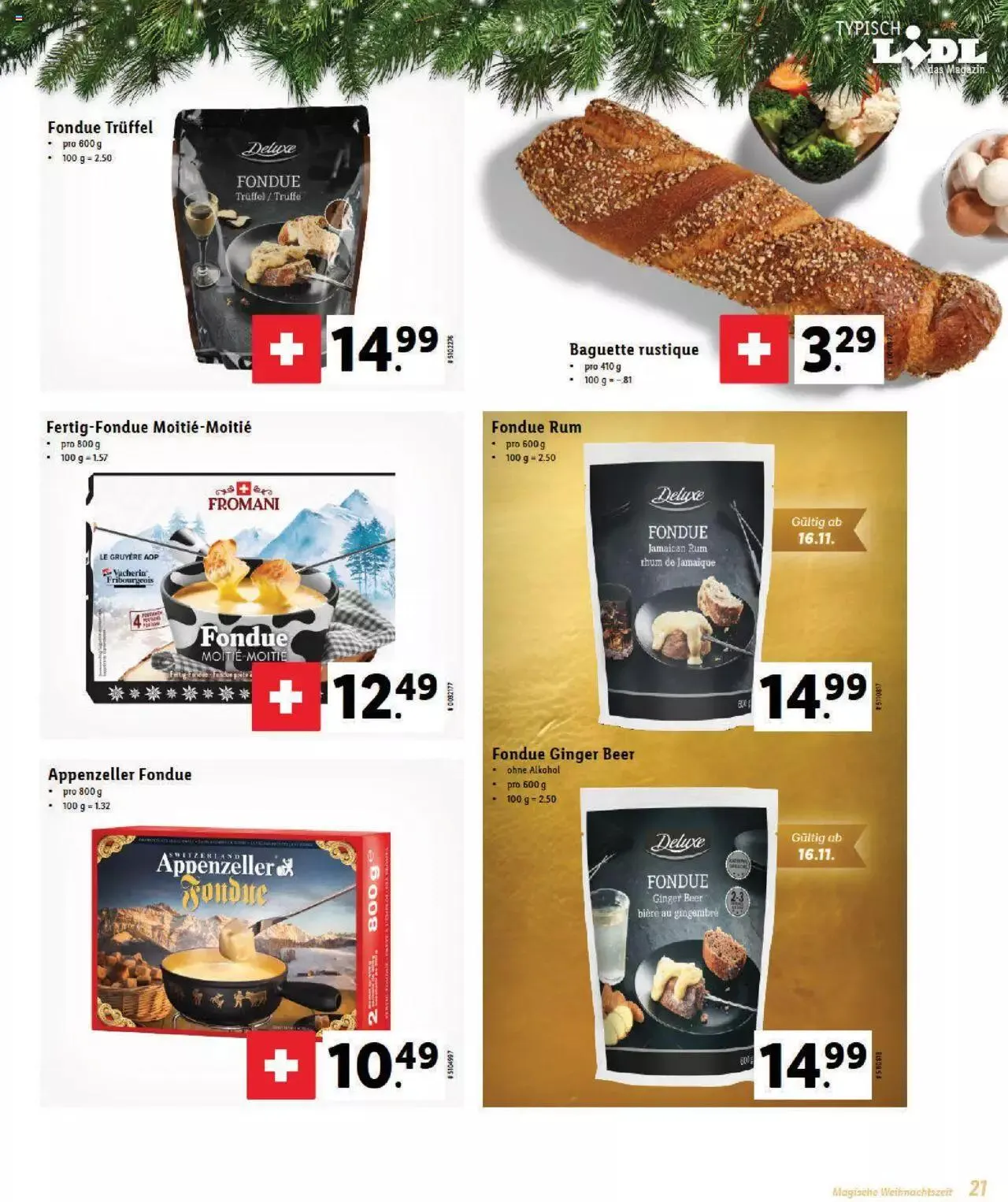 Lidl Magische Weihtnachstzeit von 2. November bis 31. Dezember 2023 - Prospekt seite  21