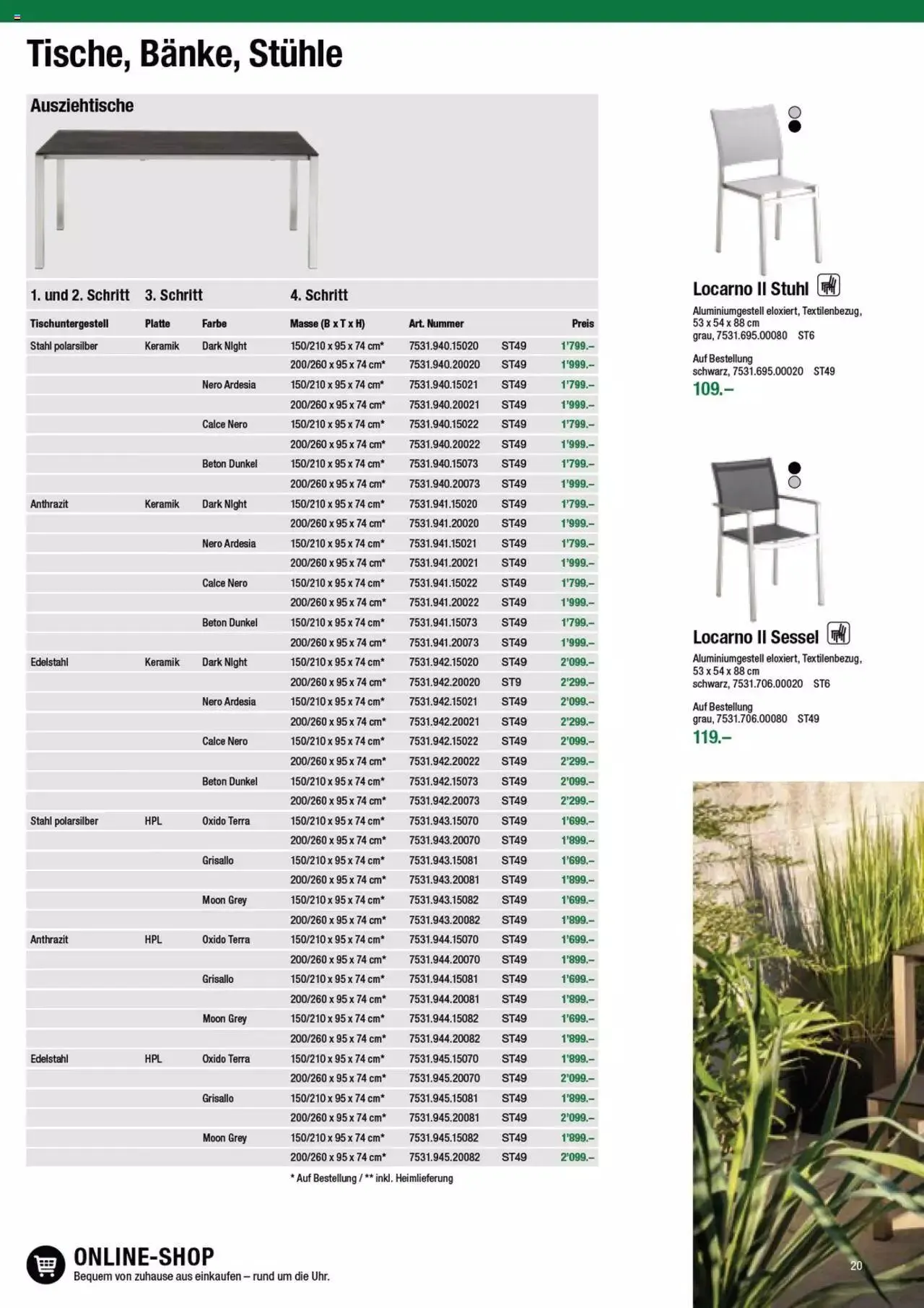 DO IT+GARDEN MIGROS - Gartenmoebel von 9. Februar bis 31. Dezember 2023 - Prospekt seite  20