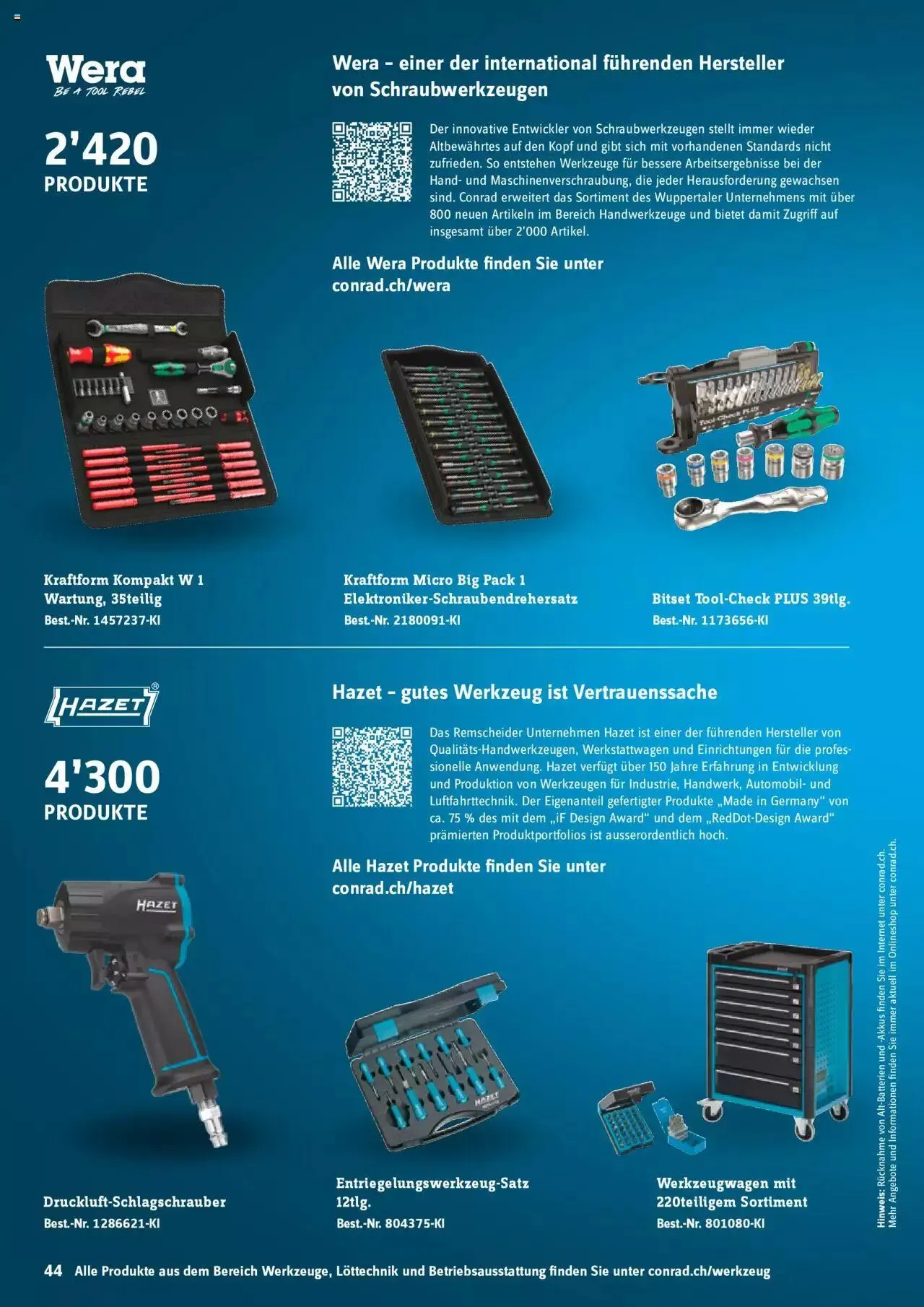 Conrad - Sortimentsoffensive 2022 von 30. August bis 31. Dezember 2023 - Prospekt seite 45