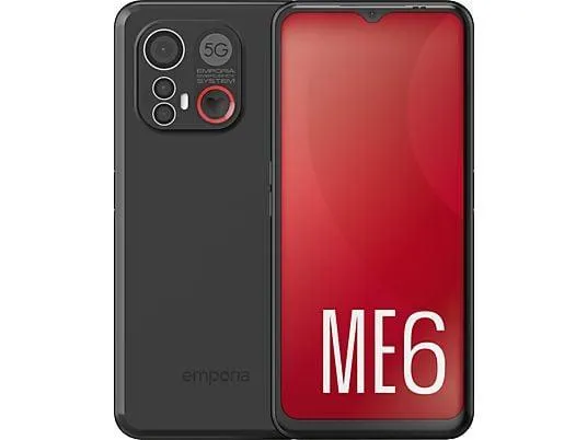 EMPORIA ME.6 - Smartphone (6.58 ", 128 GB, Schwarz)