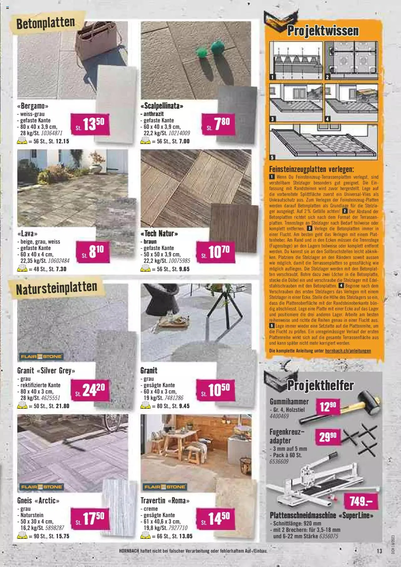 Hornbach Aktionen von 1. Mai bis 31. Dezember 2023 - Prospekt seite 13