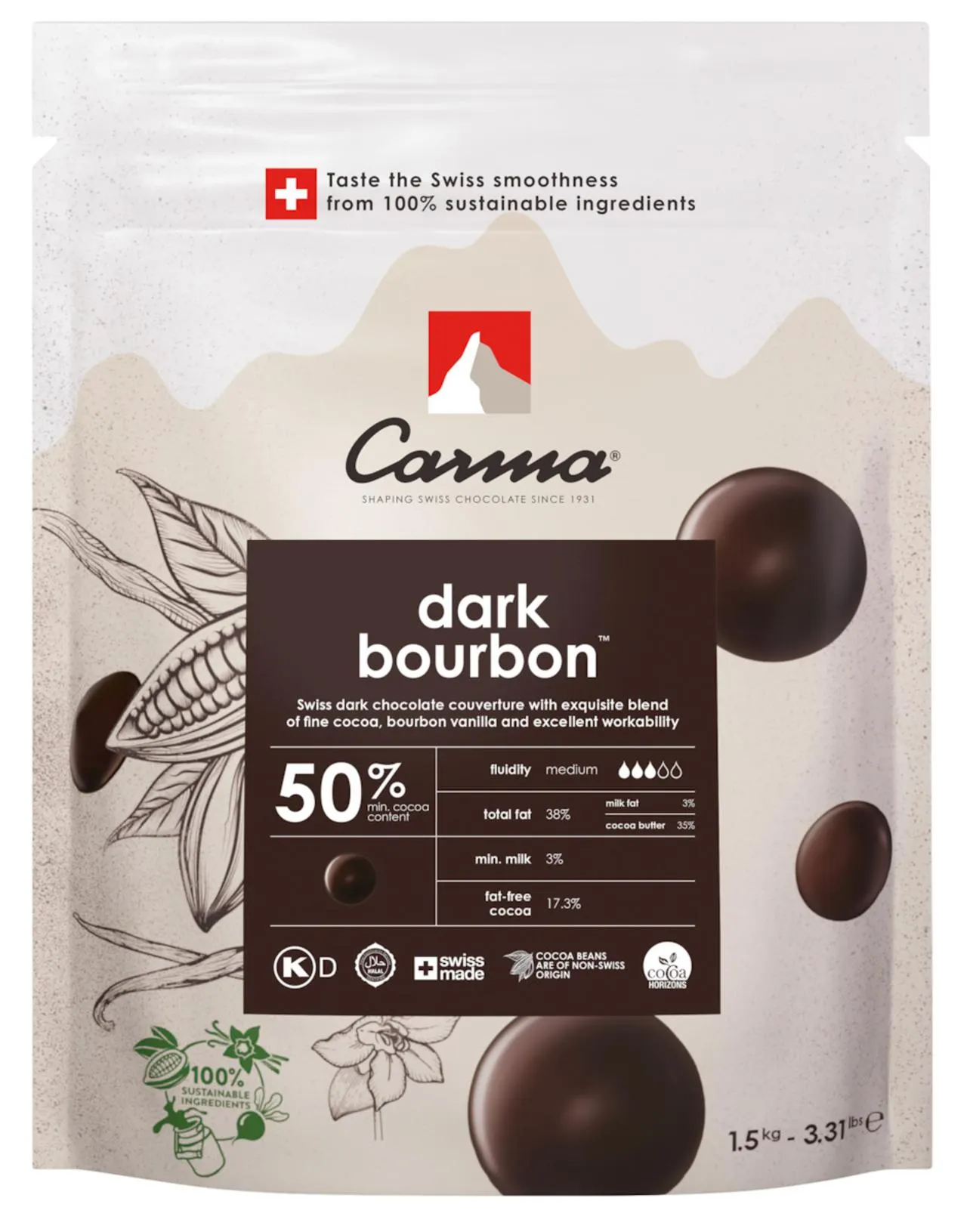 Carma Couverture Dark Bourbon