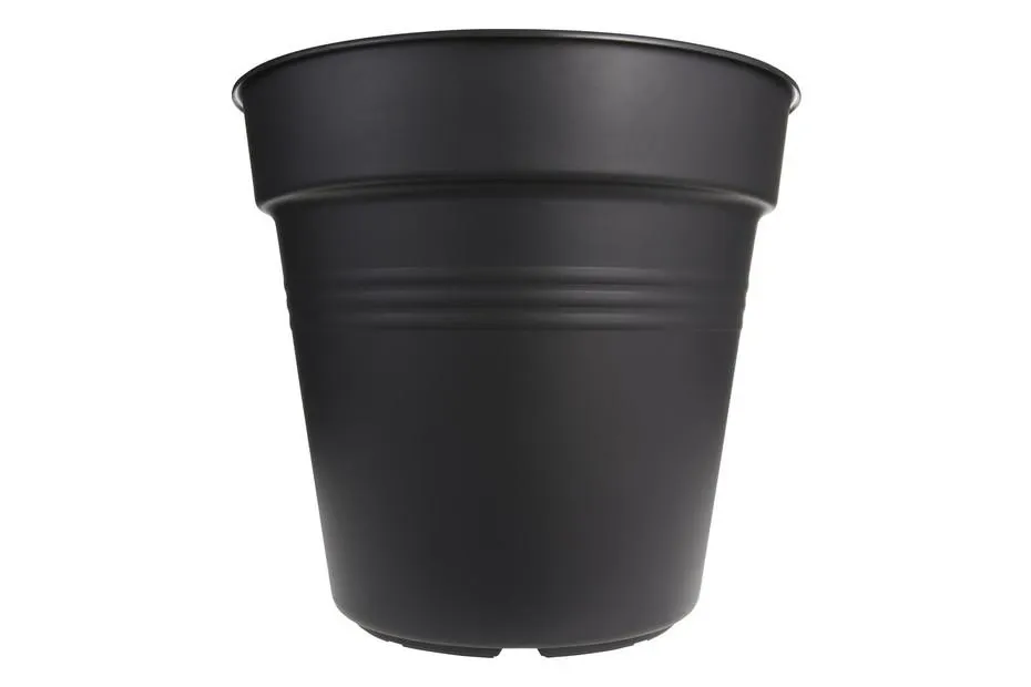Elho Topf Provence Schwarz | ⌀ 13 × 12 cm | 1 l