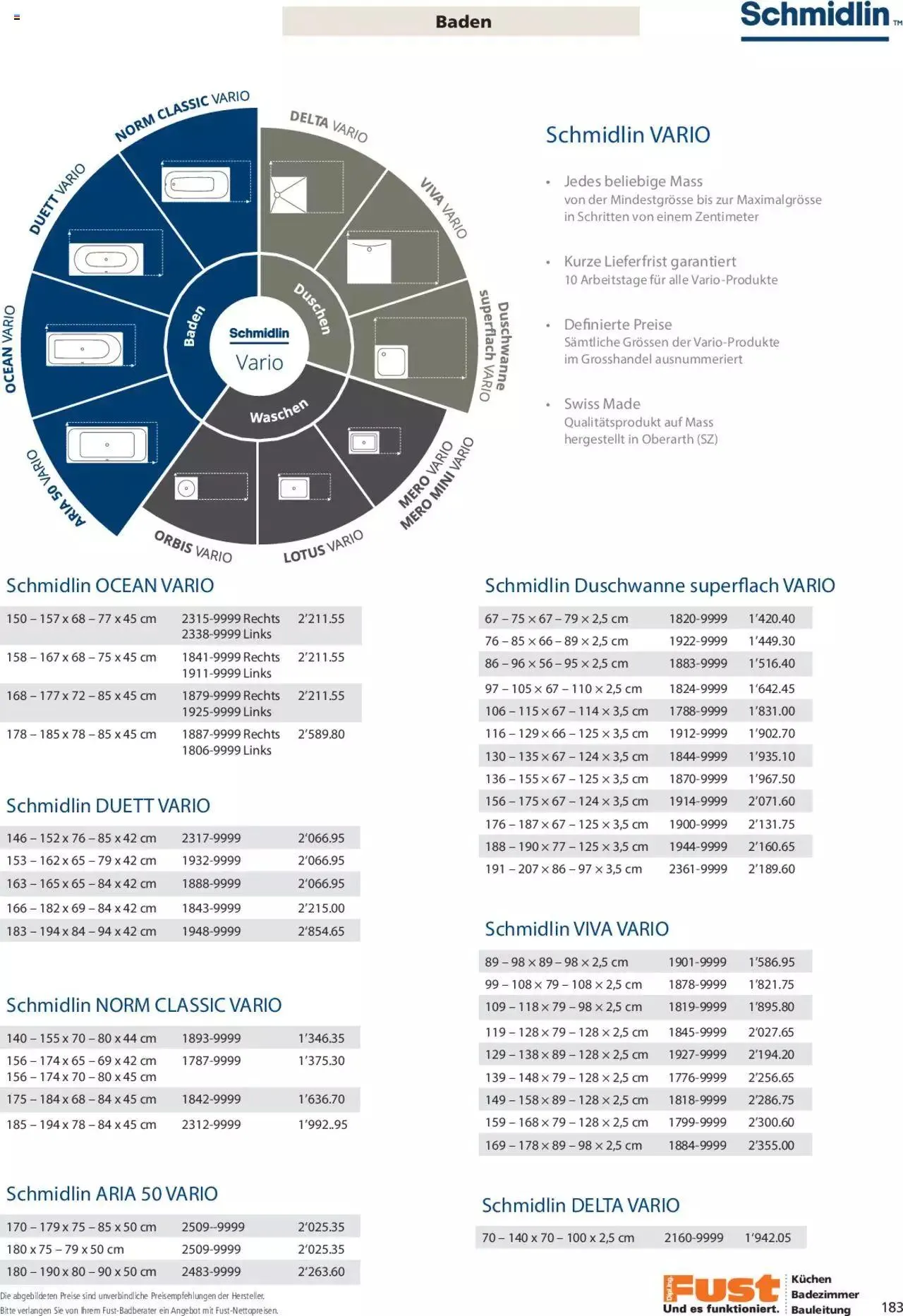Fust Aktionen Badezimmermagazin von 17. April bis 31. Dezember 2024 - Prospekt seite  183