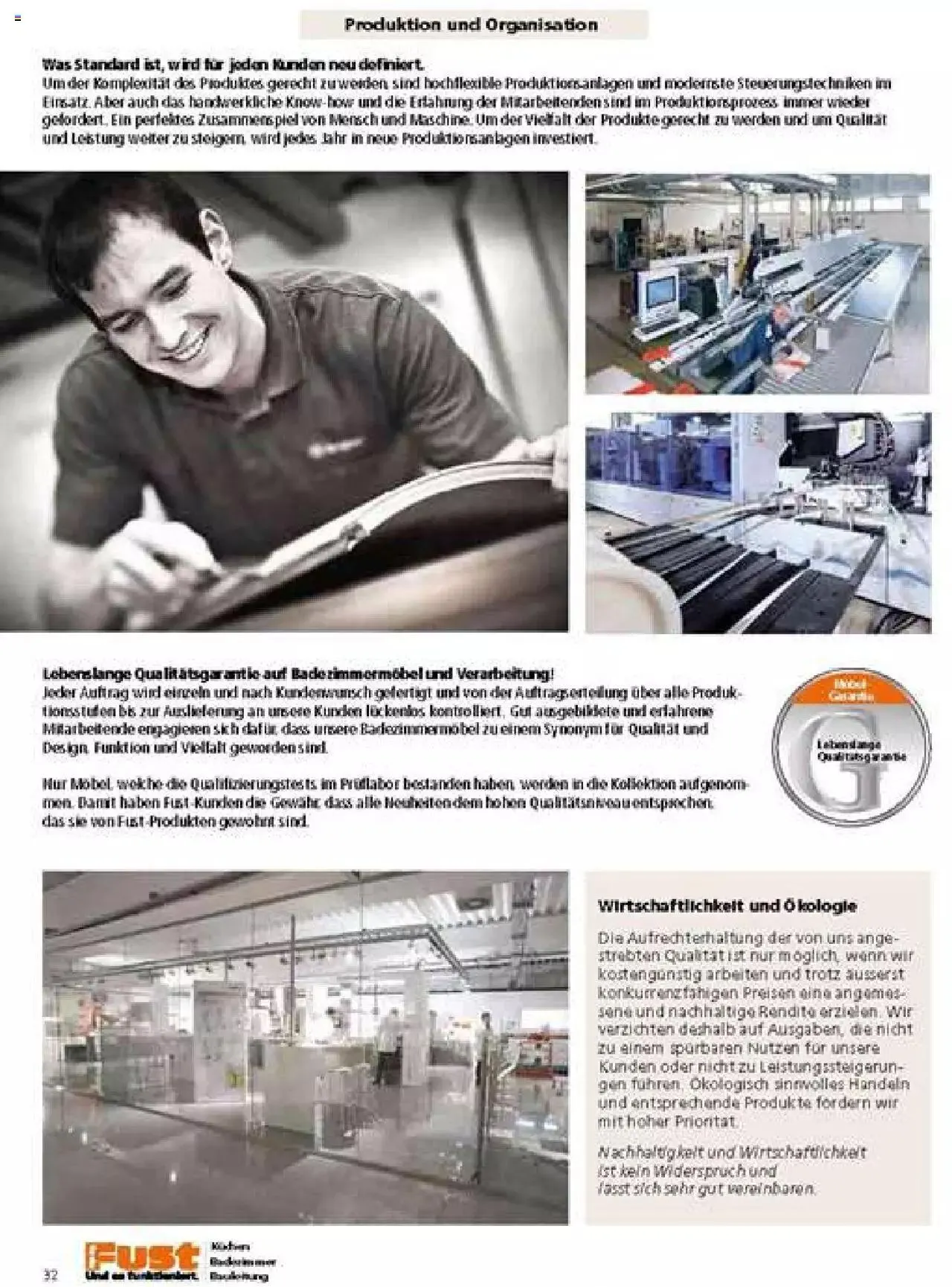 Fust Badezimmermagazin von 17. April bis 31. Dezember 2023 - Prospekt seite  32