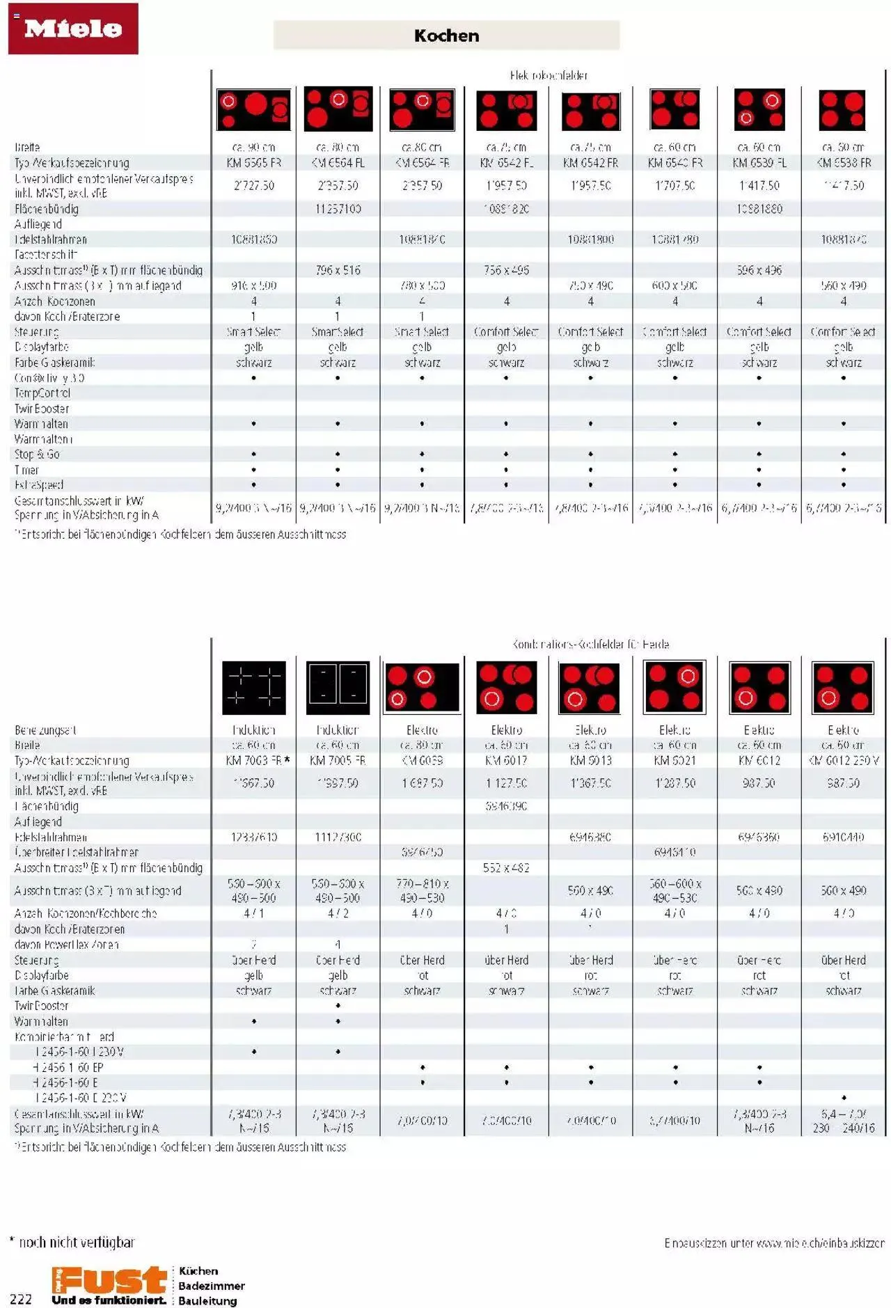 Fust Küchen- und Badezimmerprospekt von 4. März bis 31. Dezember 2024 - Prospekt seite 222