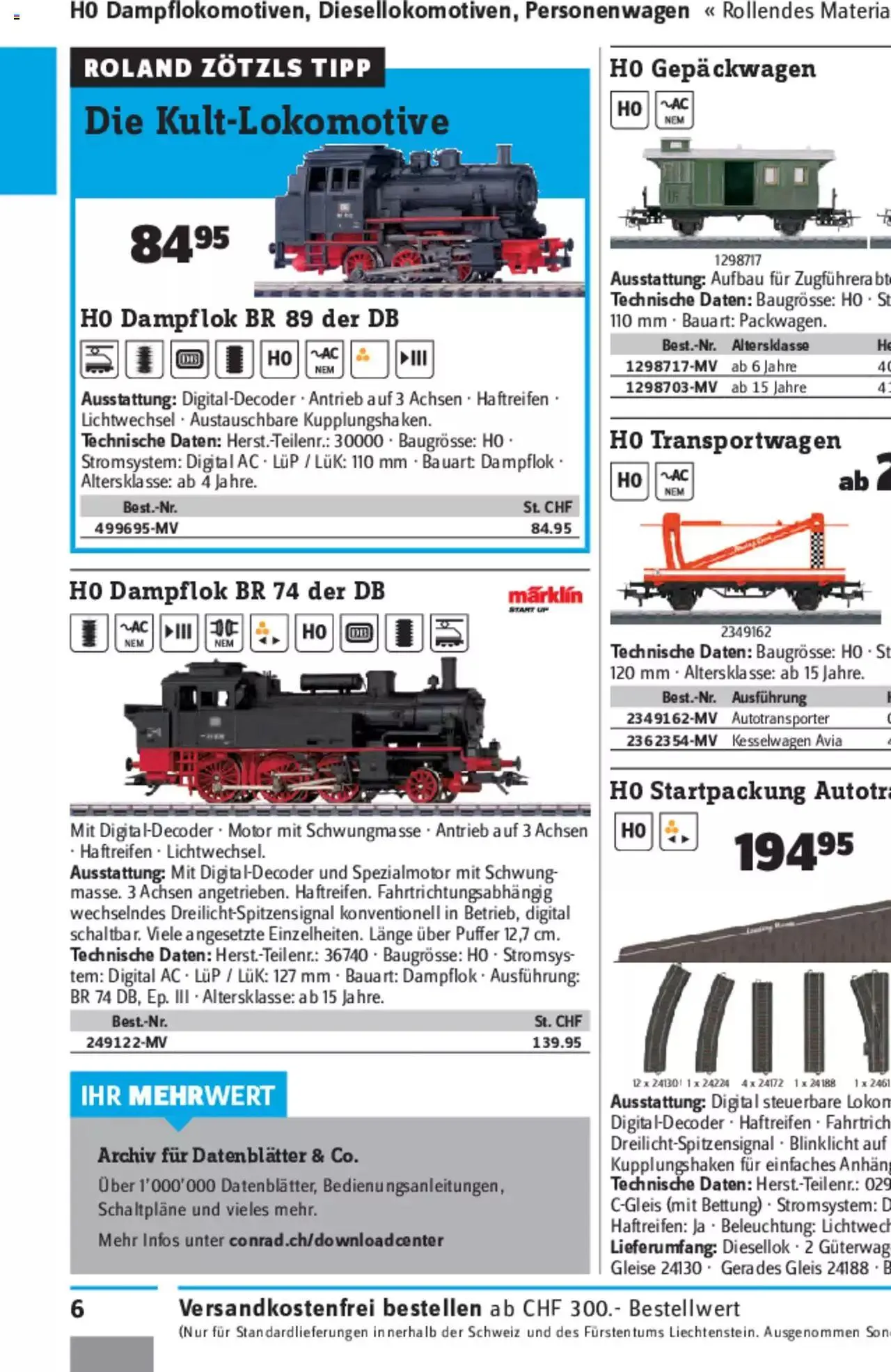 Conrad - Modellbahn Katalog 2022/23 von 5. September bis 31. Dezember 2023 - Prospekt seite  15