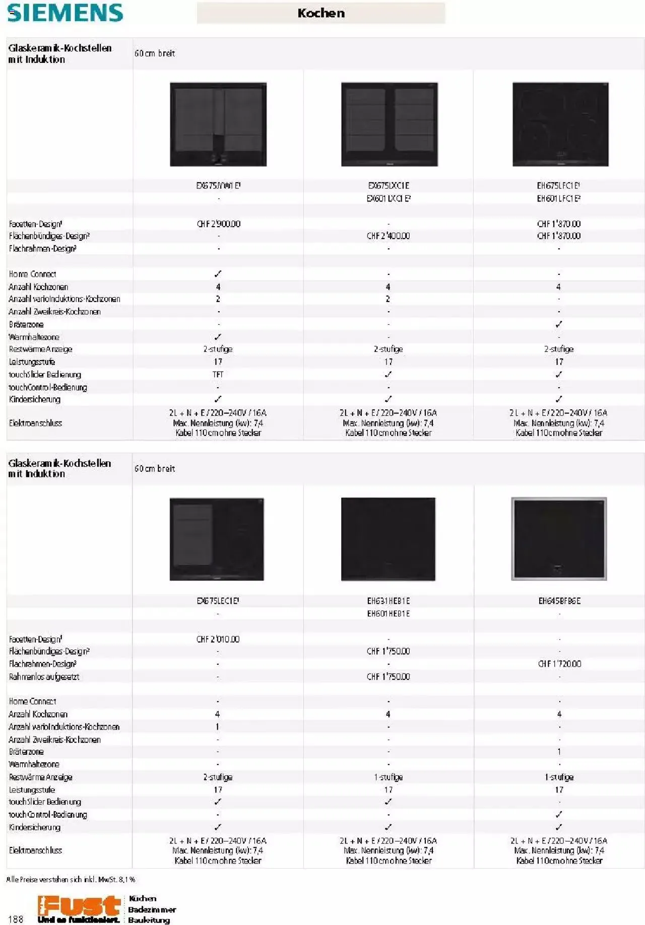 Fust Küchen- und Badezimmerprospekt von 4. März bis 31. Dezember 2024 - Prospekt seite 188