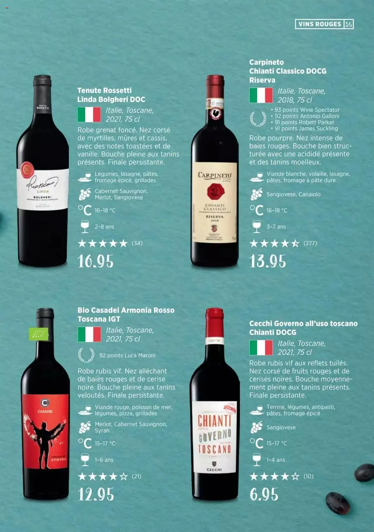 Denner Guide des vins 2023 /2024 FR von 11. September bis 31. Dezember 2024 - Prospekt seite  55
