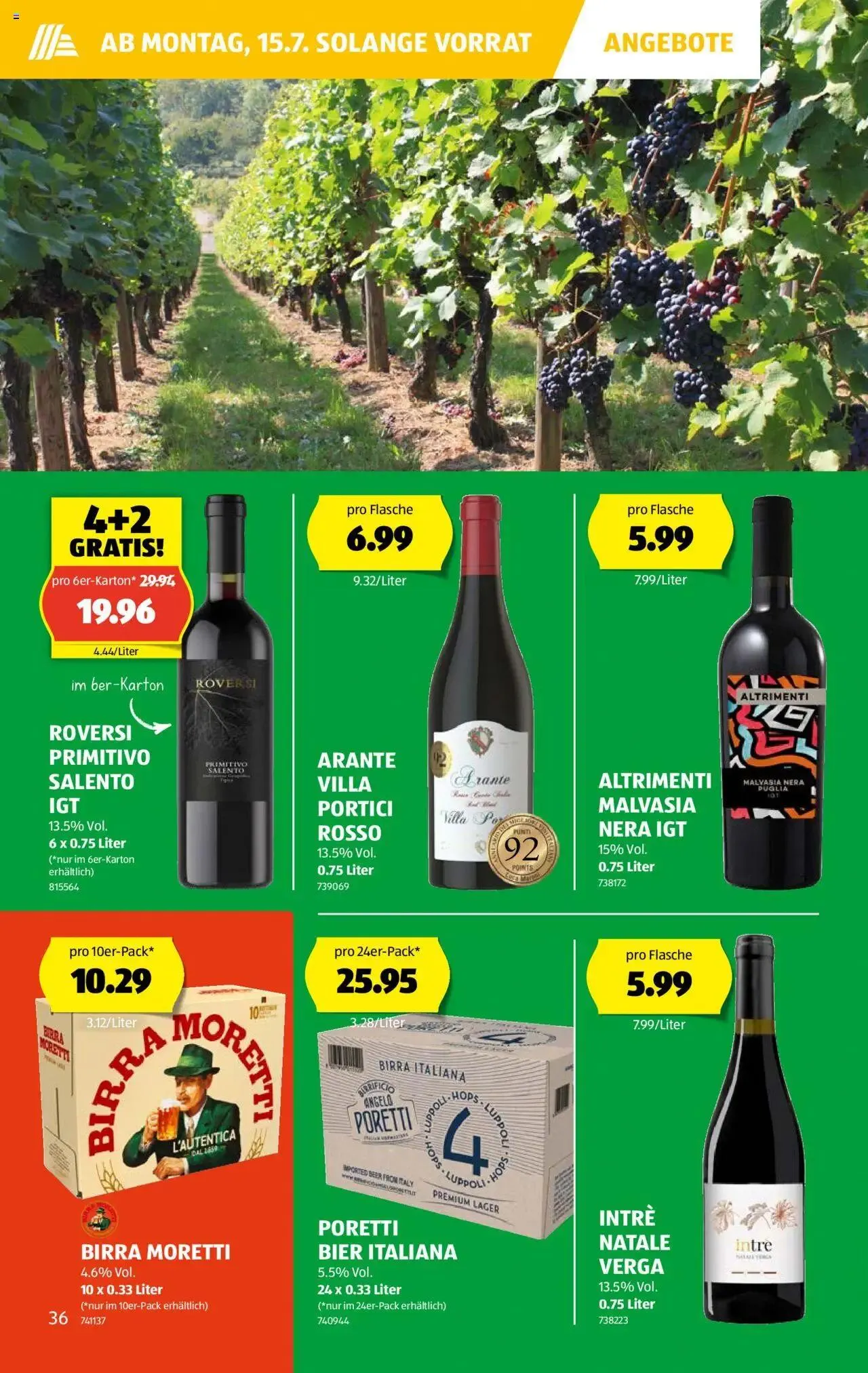 Aldi Aktionen von 11. Juli bis 17. Juli 2024 - Prospekt seite  36