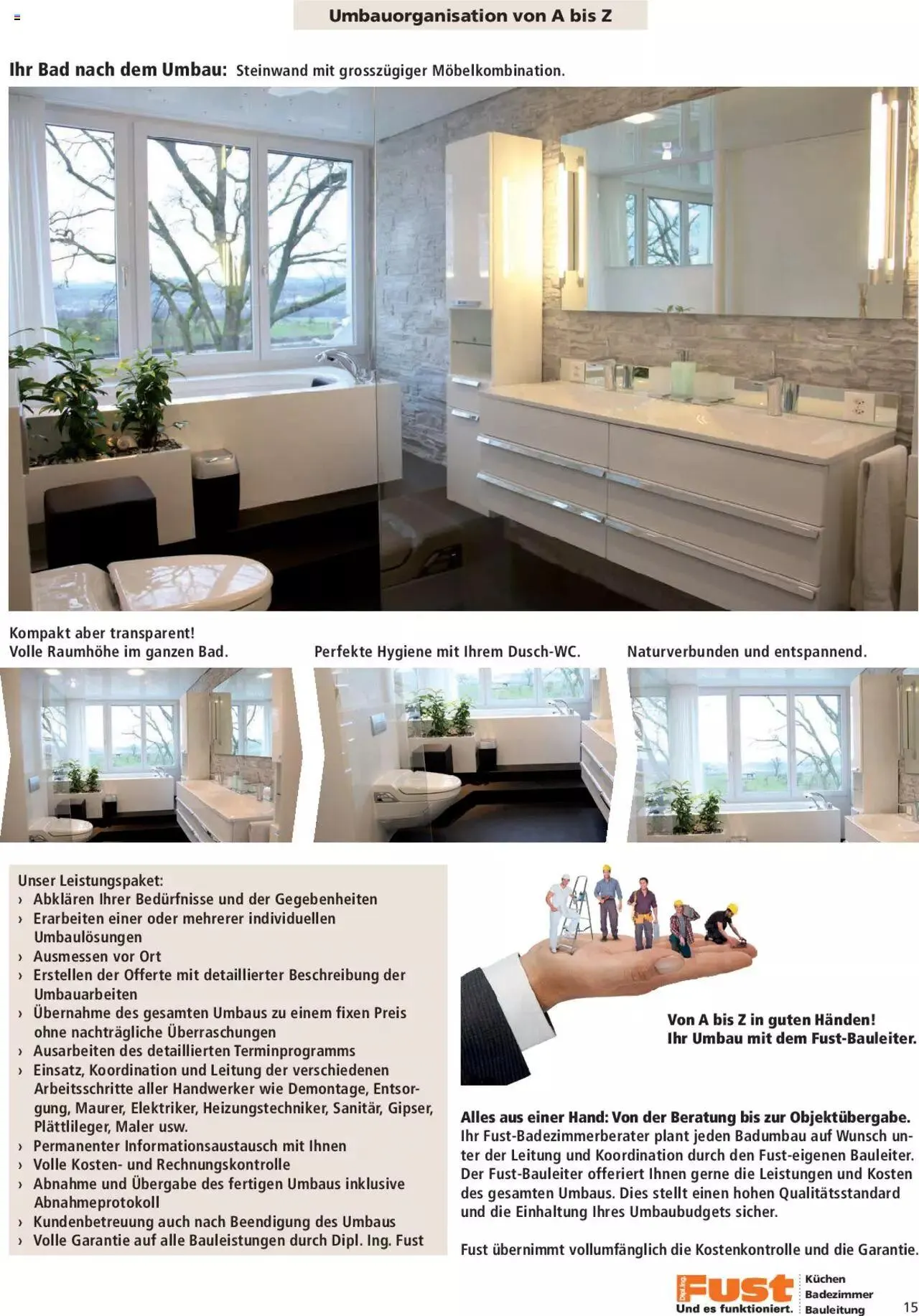 Fust Aktionen Badezimmermagazin von 17. April bis 31. Dezember 2024 - Prospekt seite  15