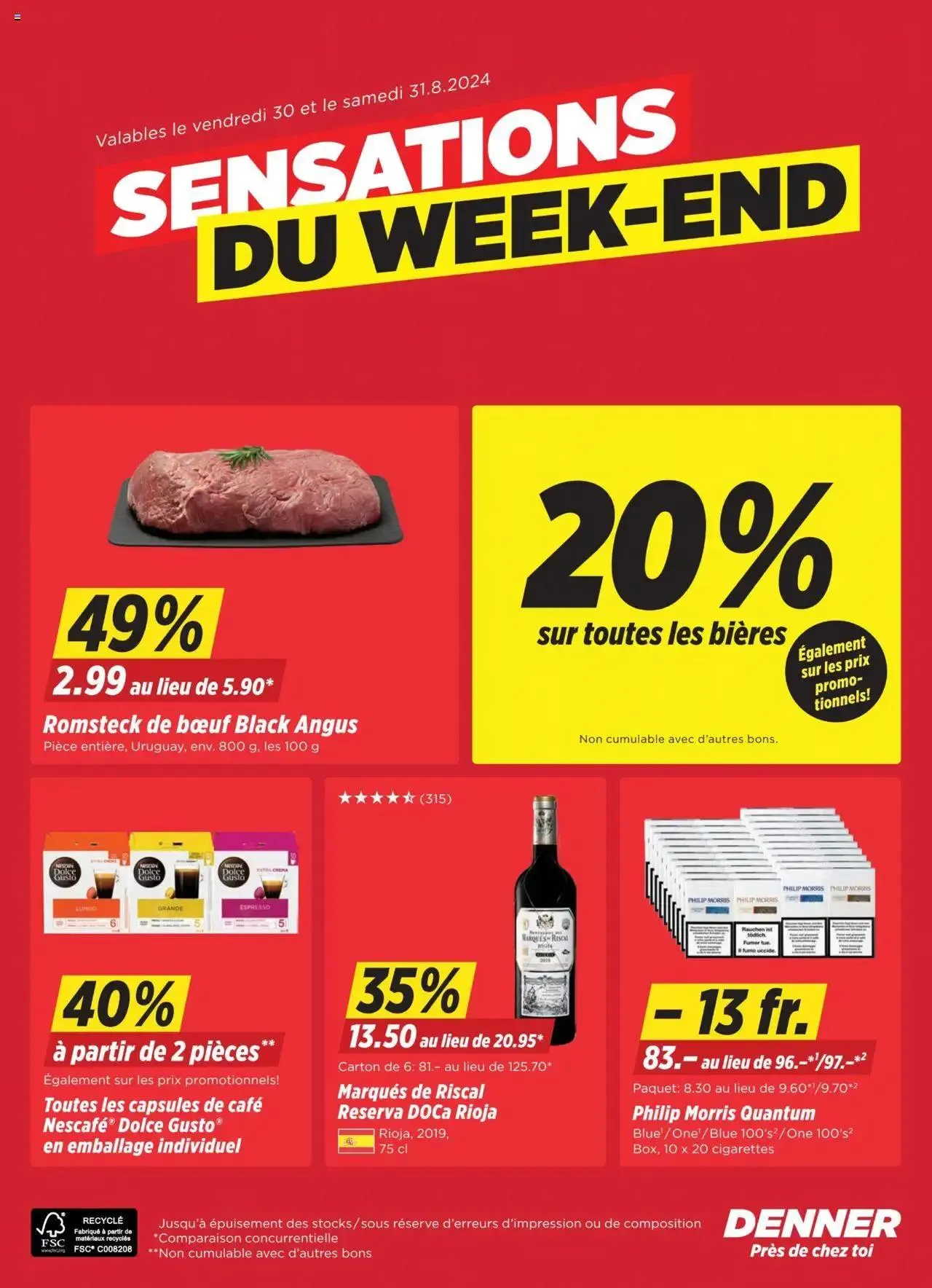 Denner Aktionen FR von 27. August bis 2. September 2024 - Prospekt seite  24