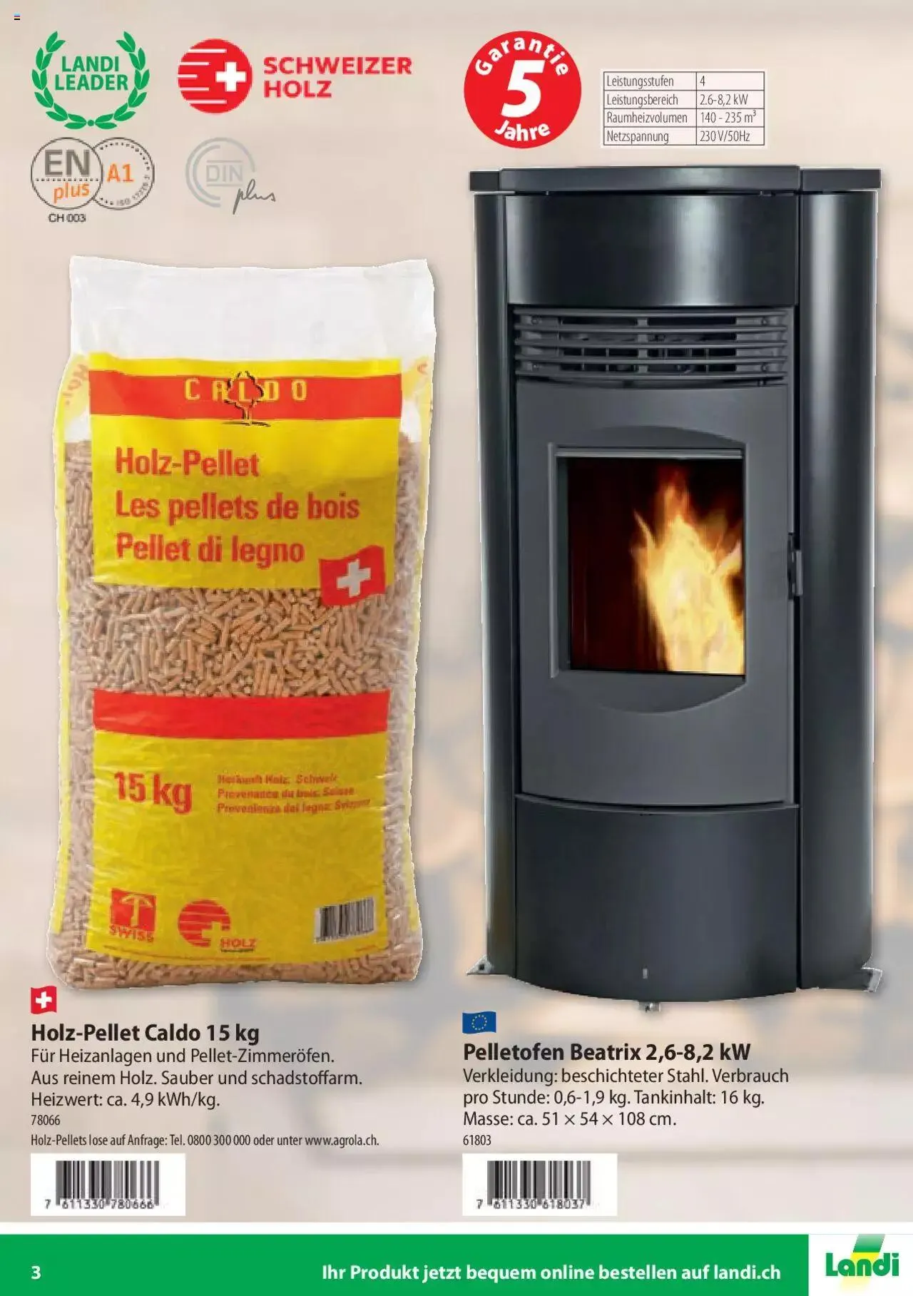 Landi - Ihr Brennstoffhändler 2022 von 29. September bis 31. Dezember 2023 - Prospekt seite 3