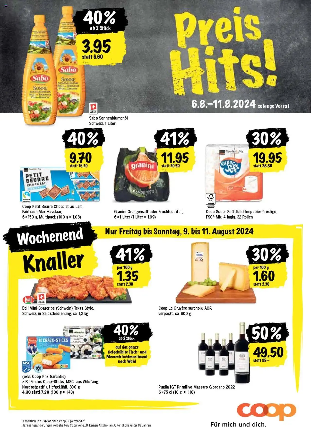 Coop Aktionen von 6. August bis 11. August 2024 - Prospekt seite 20