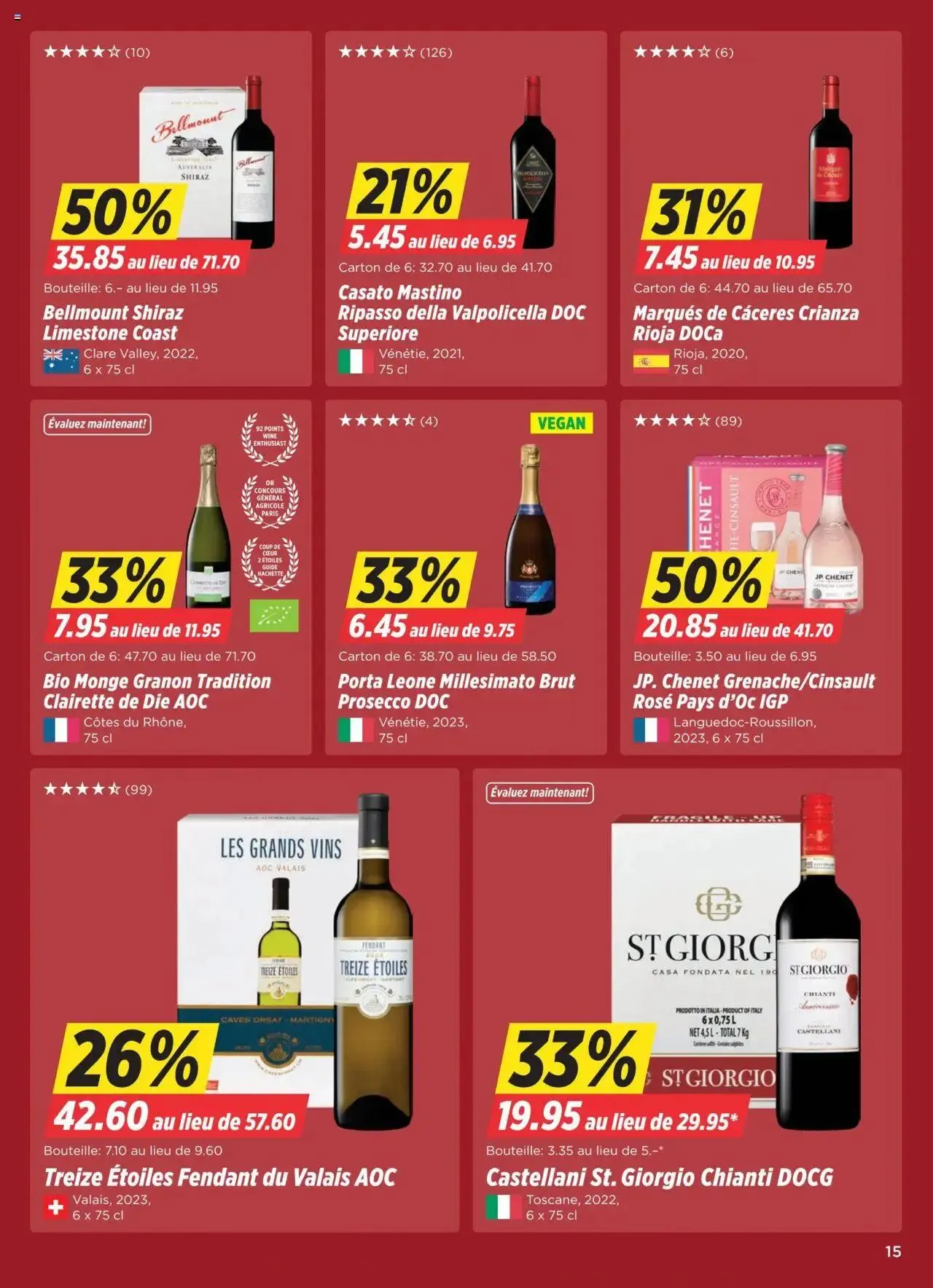 Denner Aktionen FR von 8. Oktober bis 14. Oktober 2024 - Prospekt seite  15