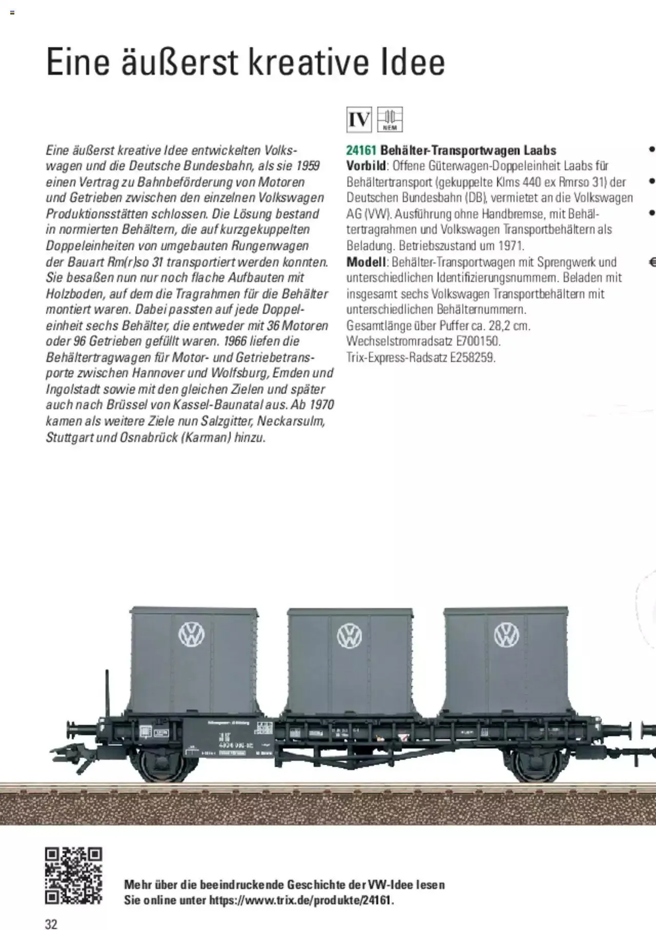 Conrad - TRIX H0 Neuheiten 2022 von 28. März bis 31. Dezember 2023 - Prospekt seite  171