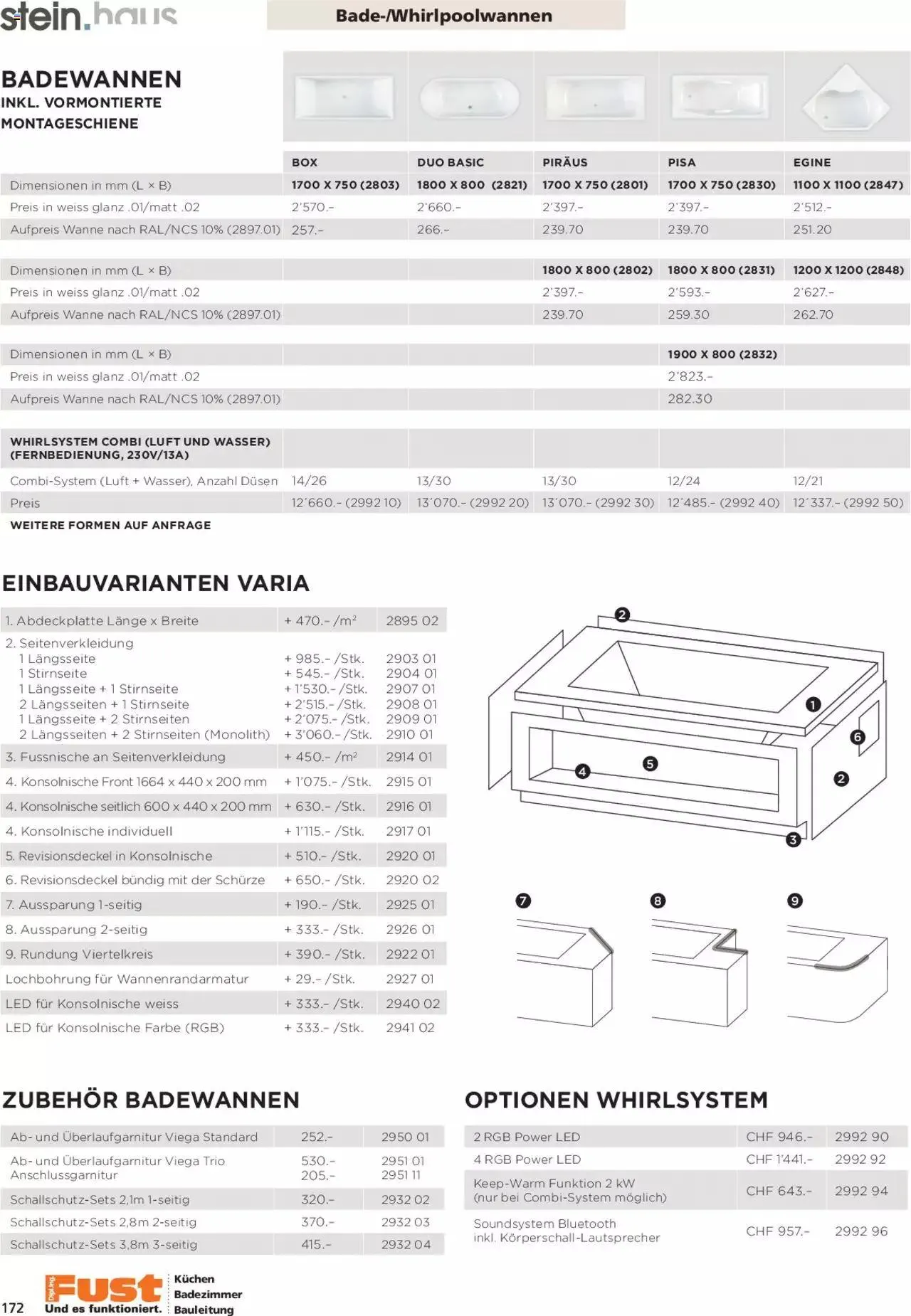 Fust Aktionen Badezimmermagazin von 17. April bis 31. Dezember 2024 - Prospekt seite  172