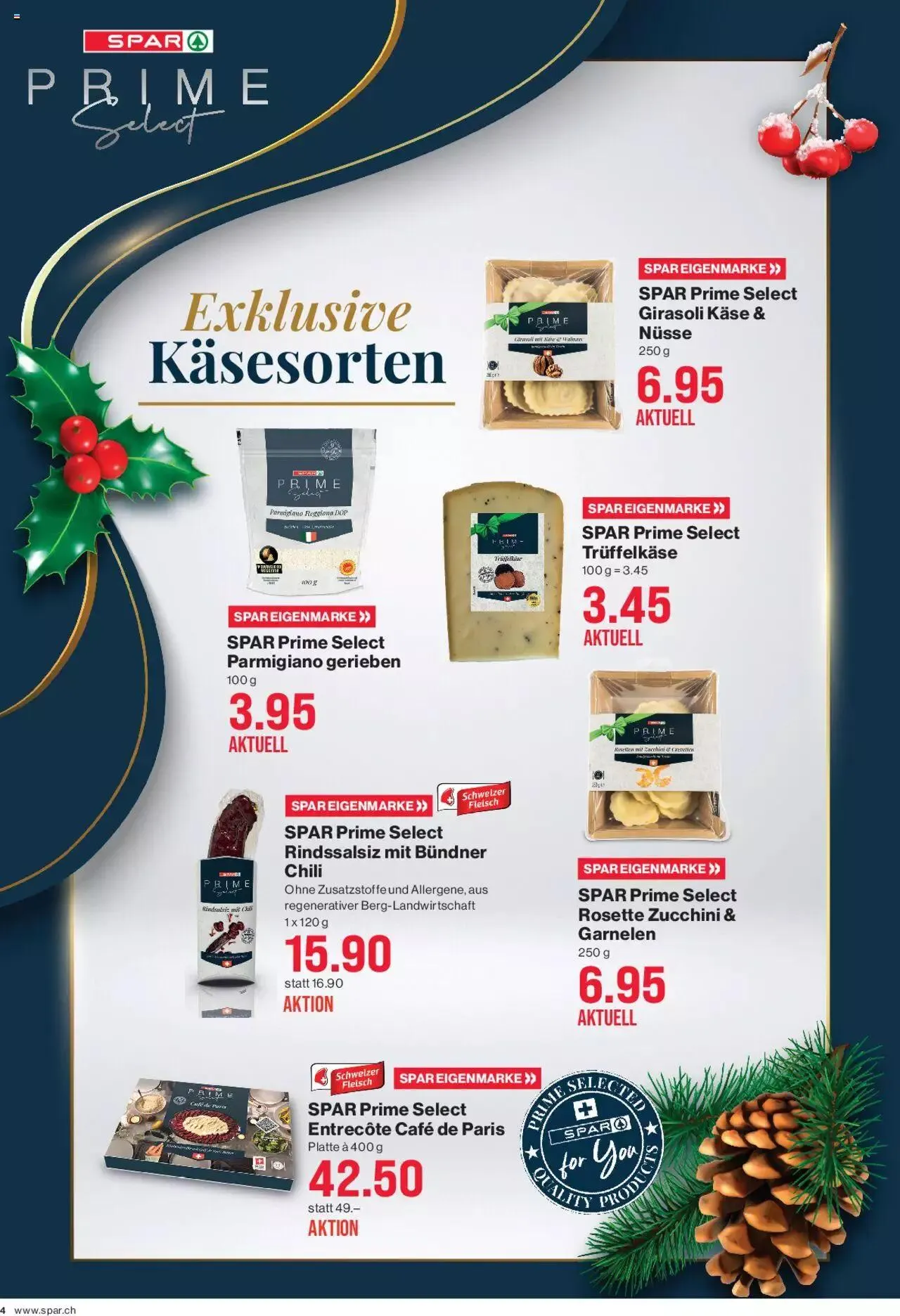 SPAR Aktionen von 7. Dezember bis 3. Januar 2024 - Prospekt seite  4