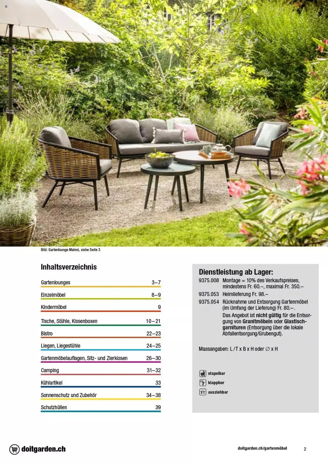 DO IT+GARDEN MIGROS - Gartenmoebel von 9. Februar bis 31. Dezember 2023 - Prospekt seite  2