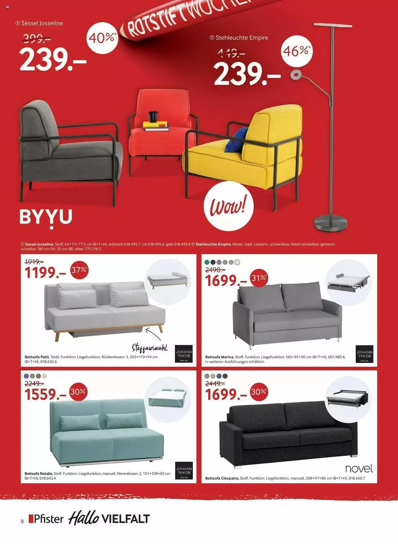 Pfister Rotstift Summer 2023 von 27. Juni bis 21. August 2023 - Prospekt seite 8