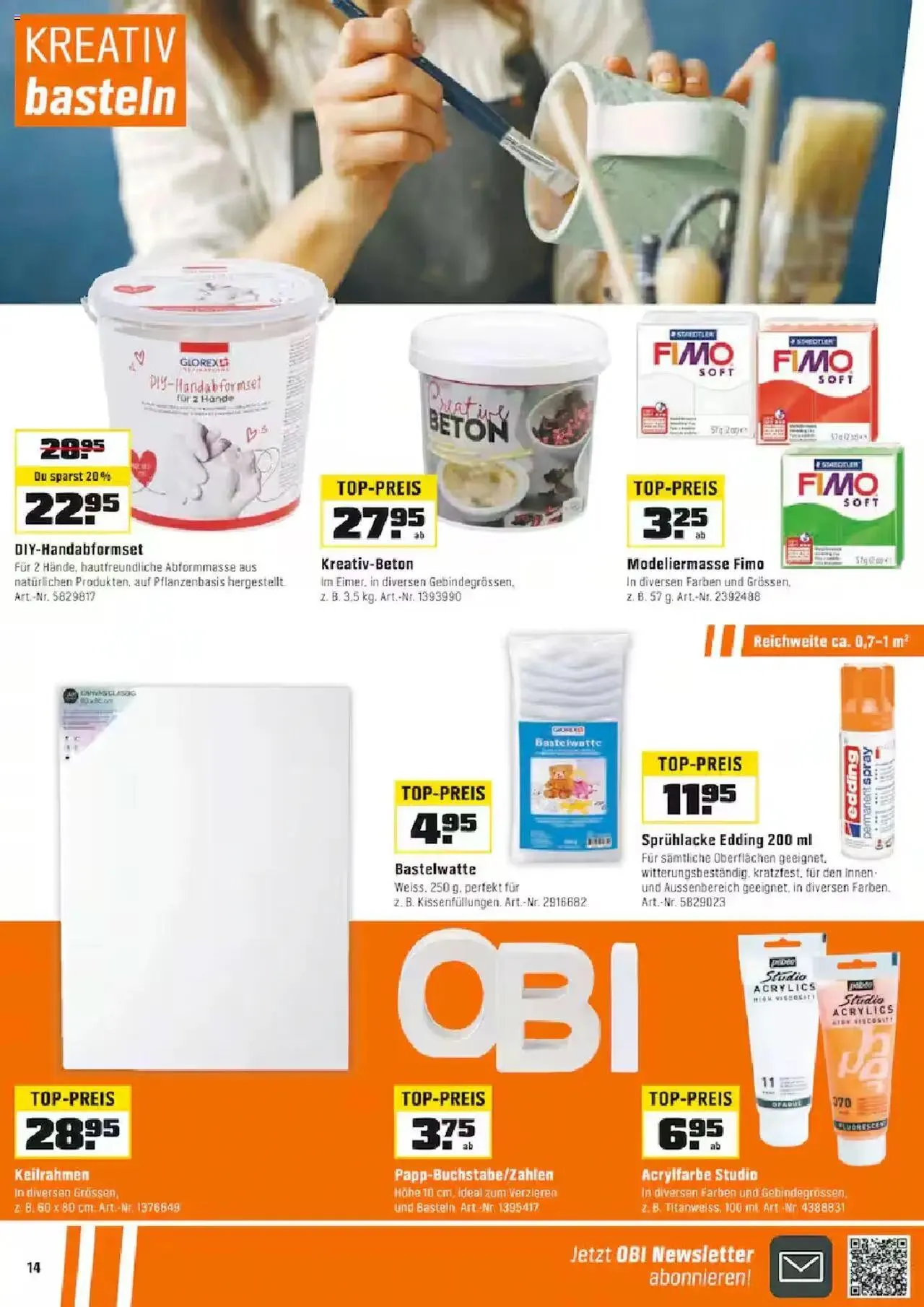 OBI Aktionen von 15. September bis 28. September 2024 - Prospekt seite  14