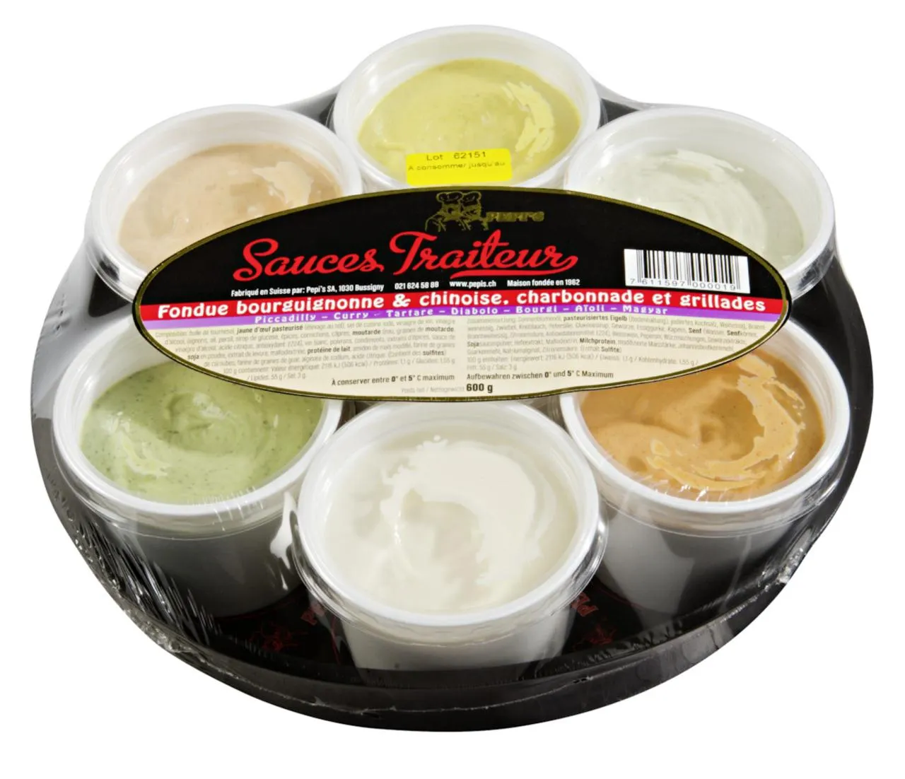 Pepi's Platte 7 Saucen gemischt
