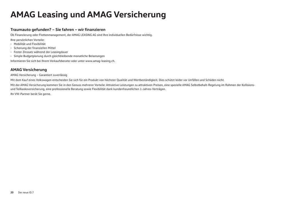 Der Neue ID.7 von 16. Januar bis 31. Dezember 2024 - Prospekt seite  20