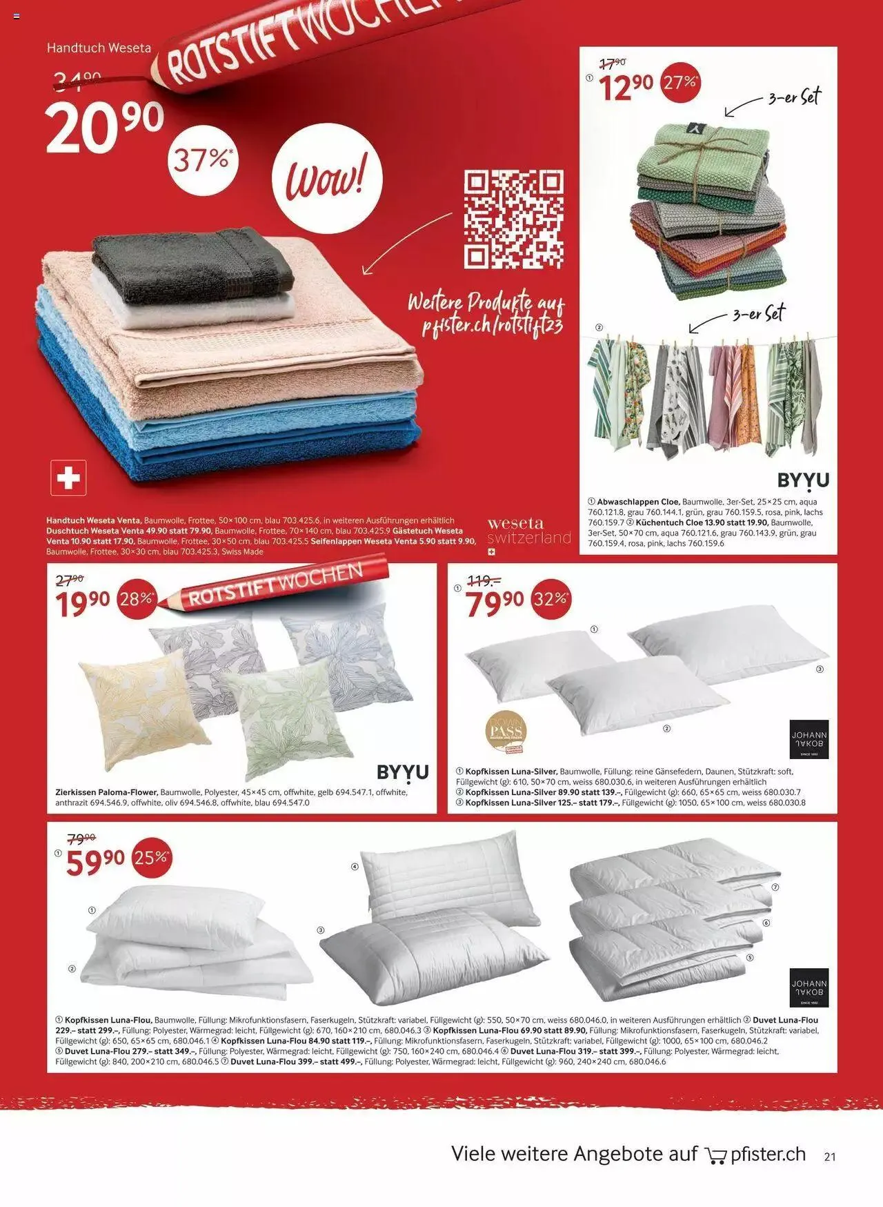 Pfister Rotstift Summer 2023 von 27. Juni bis 21. August 2023 - Prospekt seite  21