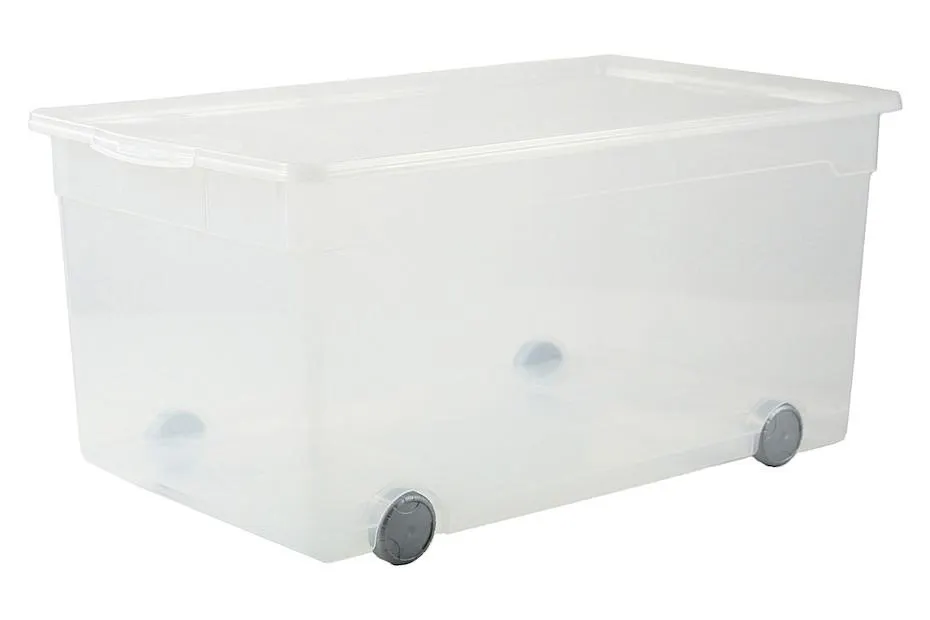 Rotho Clear Box ohne Deckel | 33.5 × 39.5 × 71 | 63 l