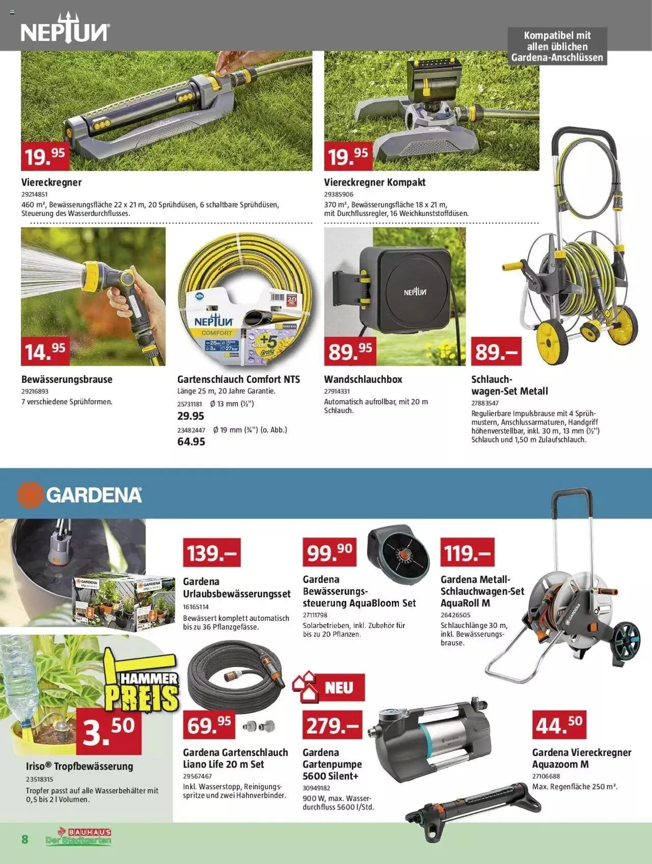 Bauhaus Aktionen von 27. Mai bis 30. Juni 2024 - Prospekt seite 8