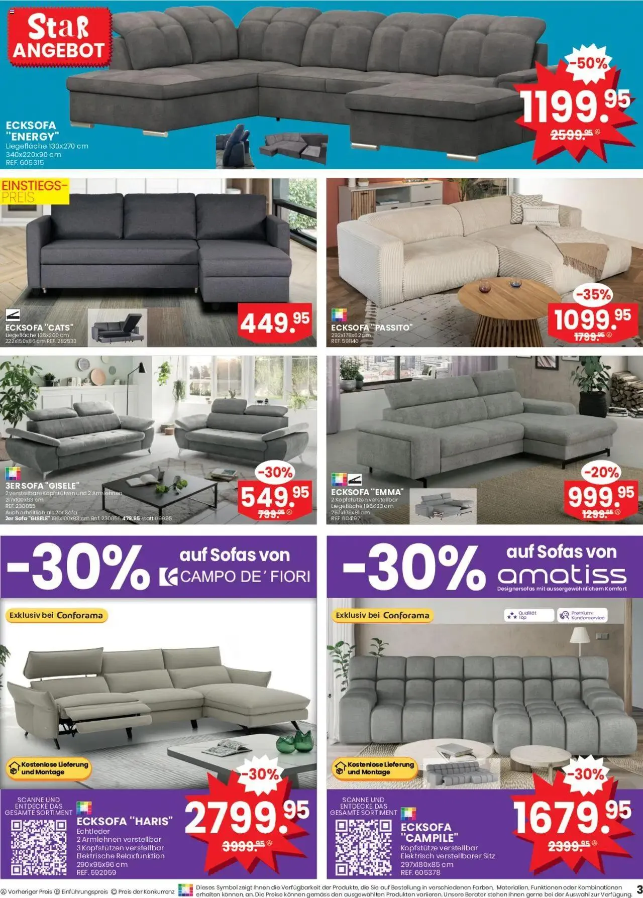 Conforama Aktionen Festival von 15. Oktober bis 28. Oktober 2024 - Prospekt seite  3