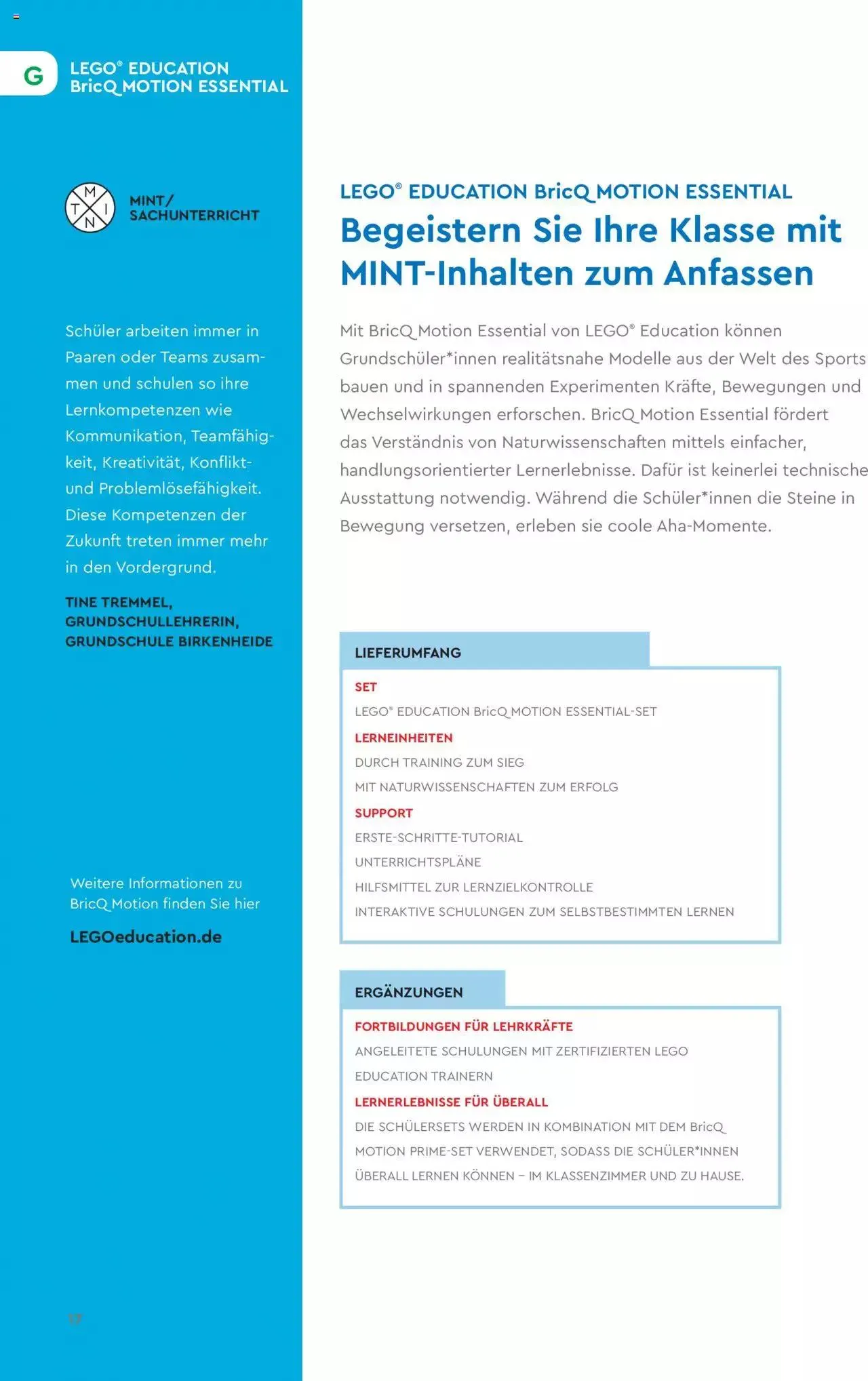 Conrad - Lego Education Lernkonzepte von 1. Januar bis 31. Dezember 2023 - Prospekt seite 18