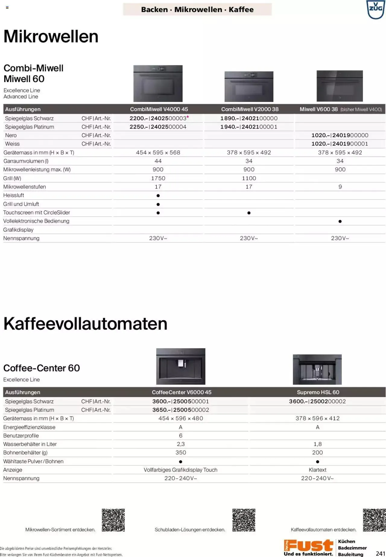 Fust - Küchenmagazin - Riesenauswahl von 22. Februar bis 31. Dezember 2023 - Prospekt seite 241
