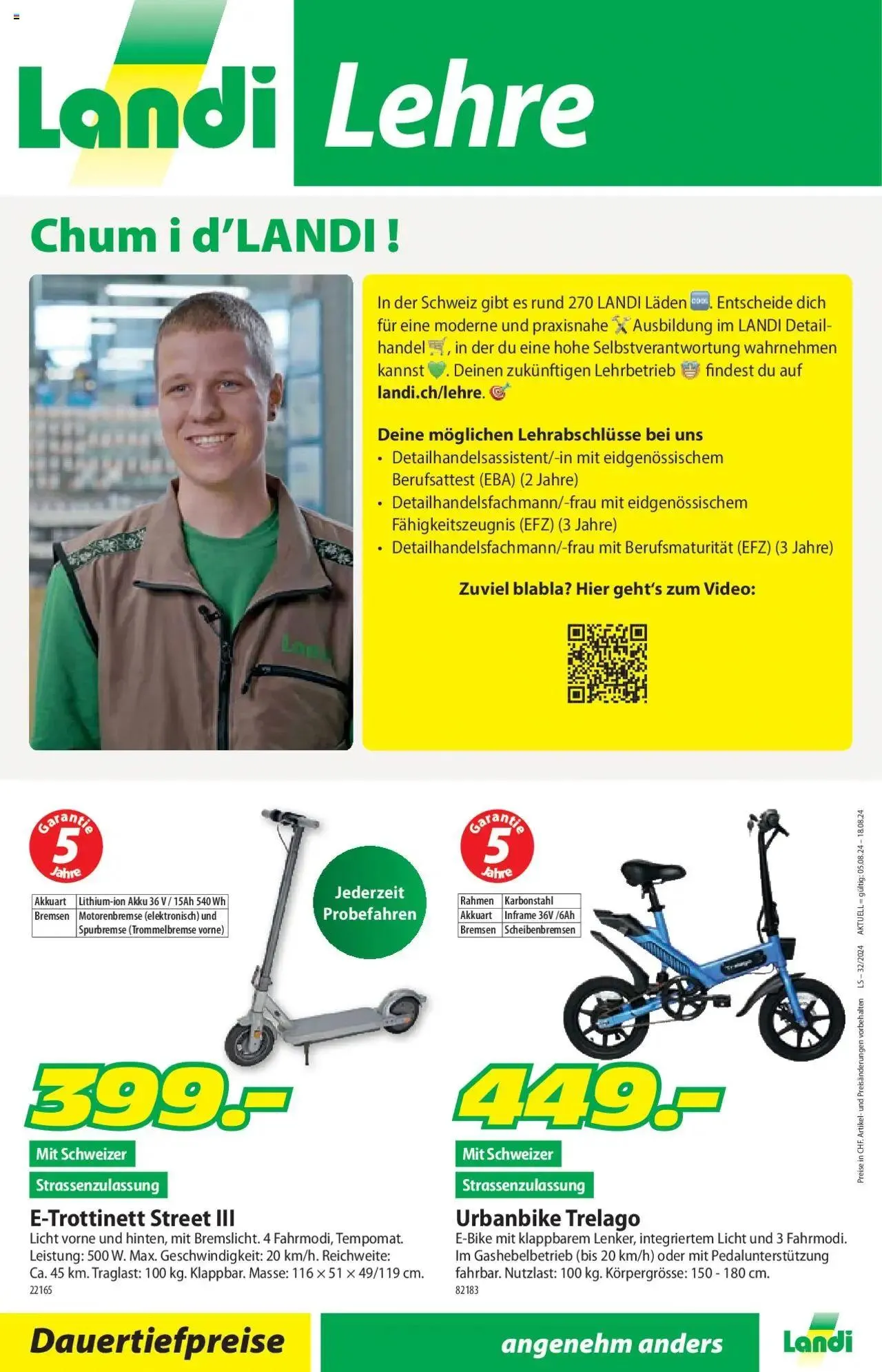 Landi Aktionen von 5. August bis 18. August 2024 - Prospekt seite  16