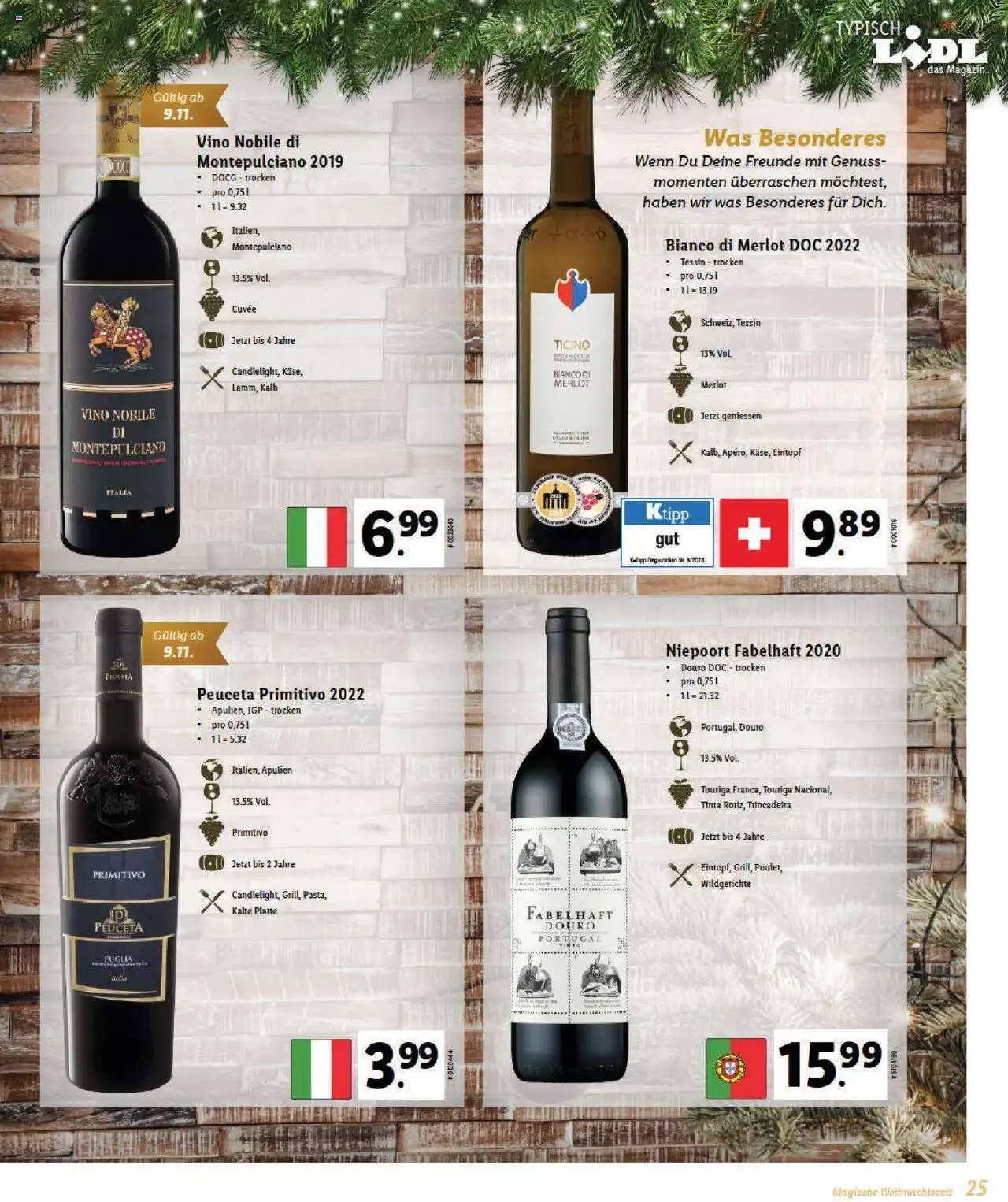 Lidl Magische Weihtnachstzeit von 2. November bis 31. Dezember 2023 - Prospekt seite  25
