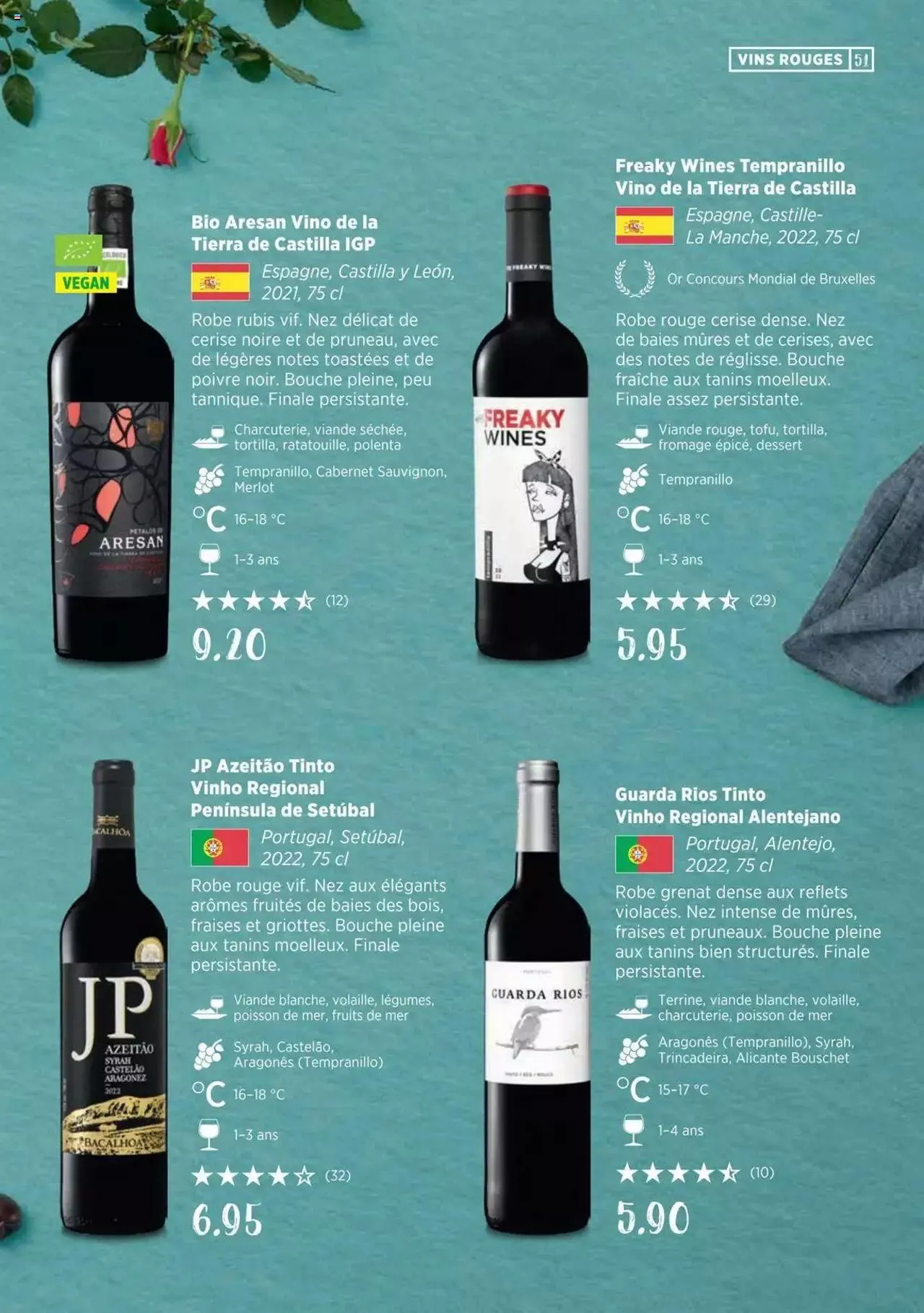 Denner Guide des vins 2023 /2024 FR von 11. September bis 31. Dezember 2024 - Prospekt seite  51