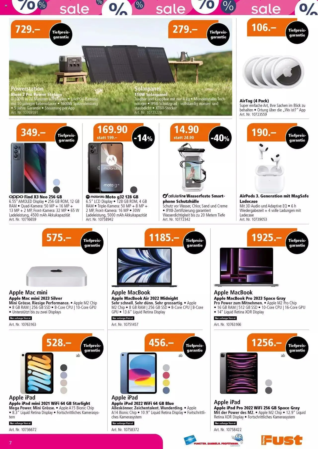 Fust Multimedia Post von 4. Juli bis 23. Juli 2023 - Prospekt seite  7