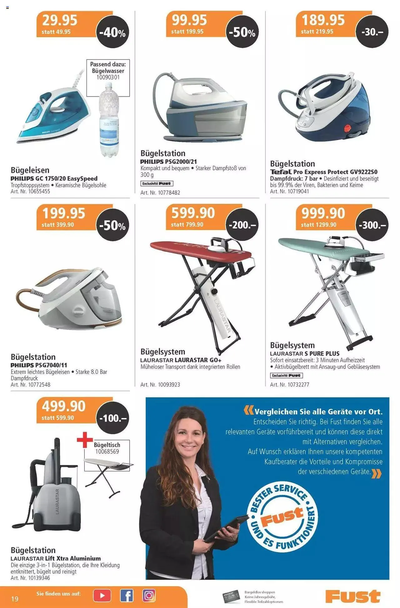 Fust Aktionen von 30. Mai bis 23. Juni 2024 - Prospekt seite 19