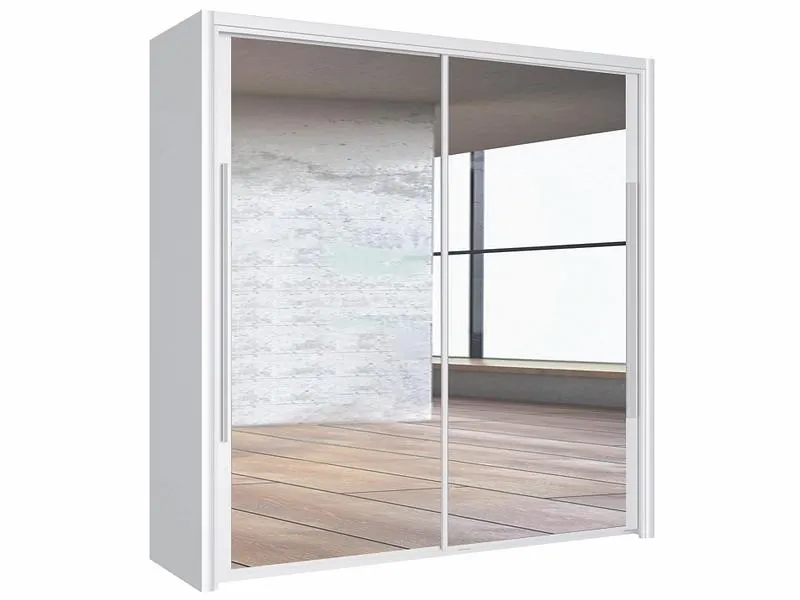 Schwebetürenschrank BREST weiss