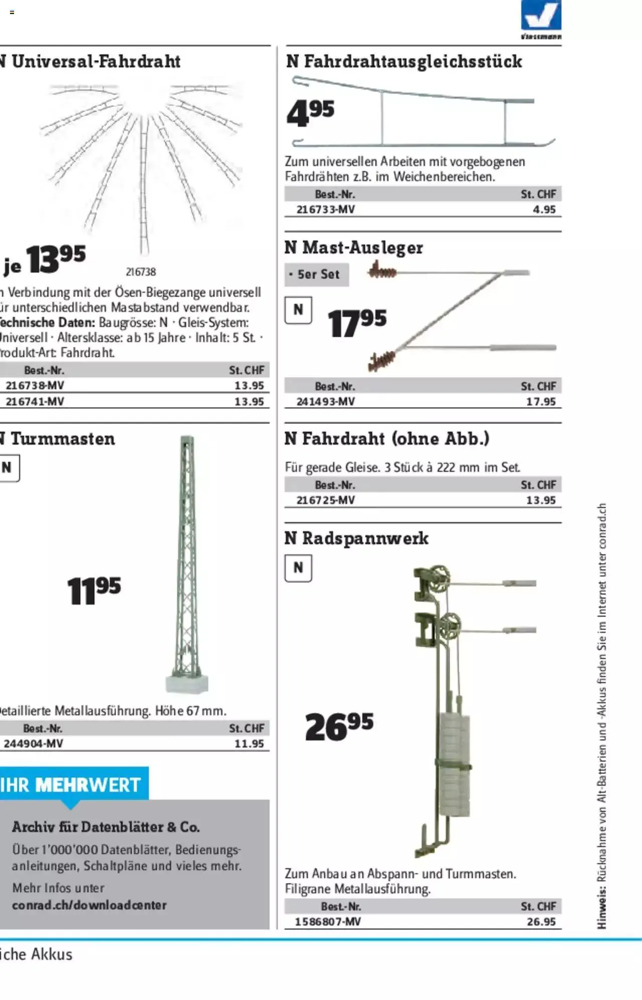 Conrad - Modellbahn Katalog 2022/23 von 5. September bis 31. Dezember 2023 - Prospekt seite  204