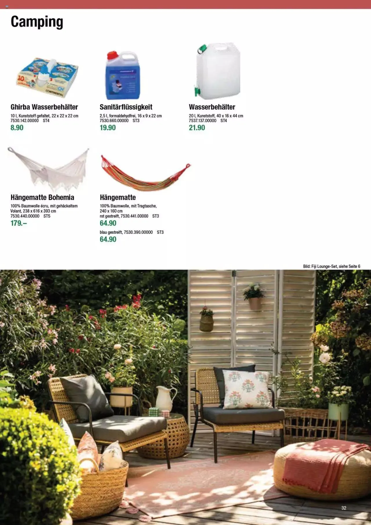 DO IT+GARDEN MIGROS - Gartenmoebel von 9. Februar bis 31. Dezember 2023 - Prospekt seite  32