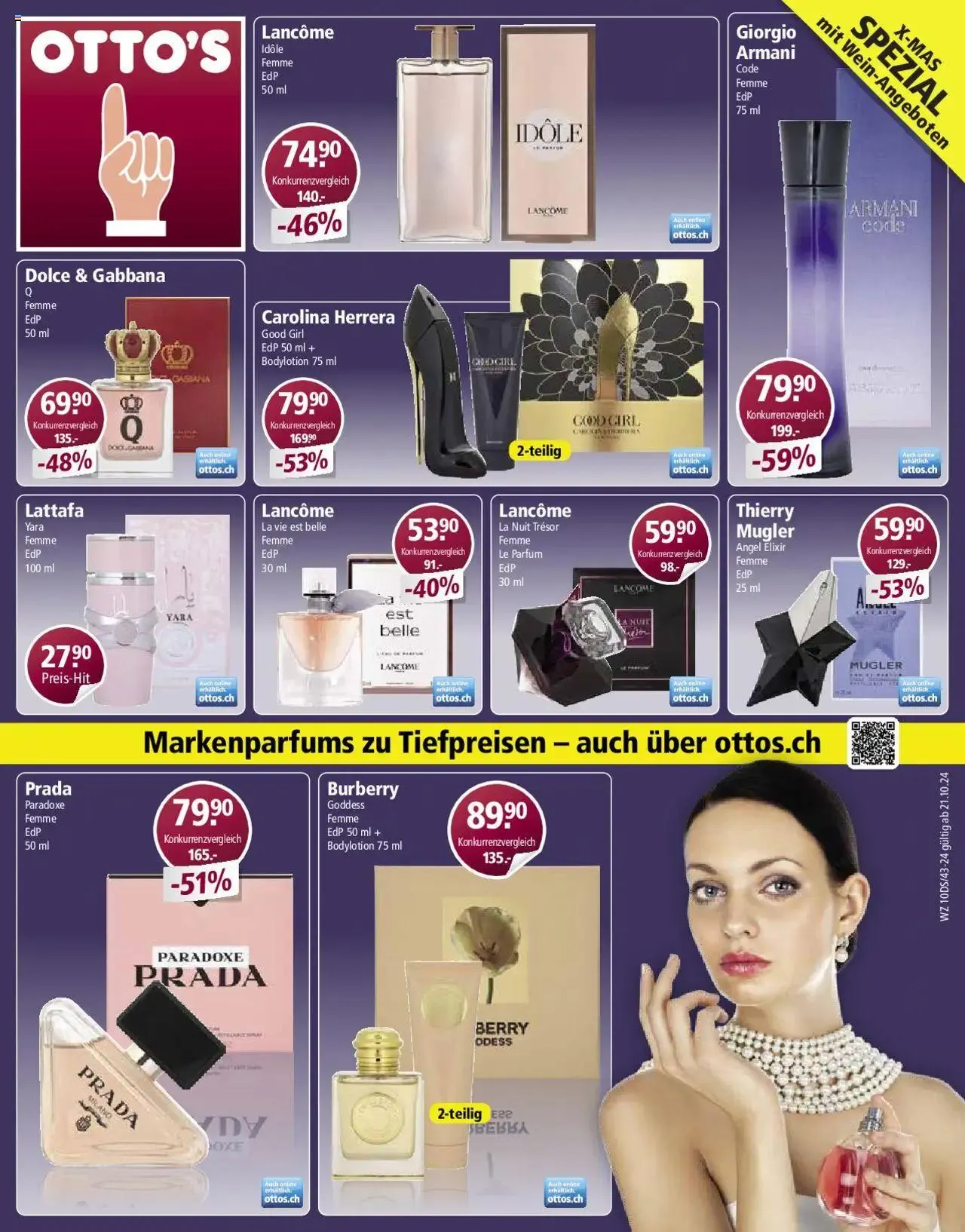 Otto's Aktionen Markenparfums von 21. Oktober bis 31. Dezember 2024 - Prospekt seite  1